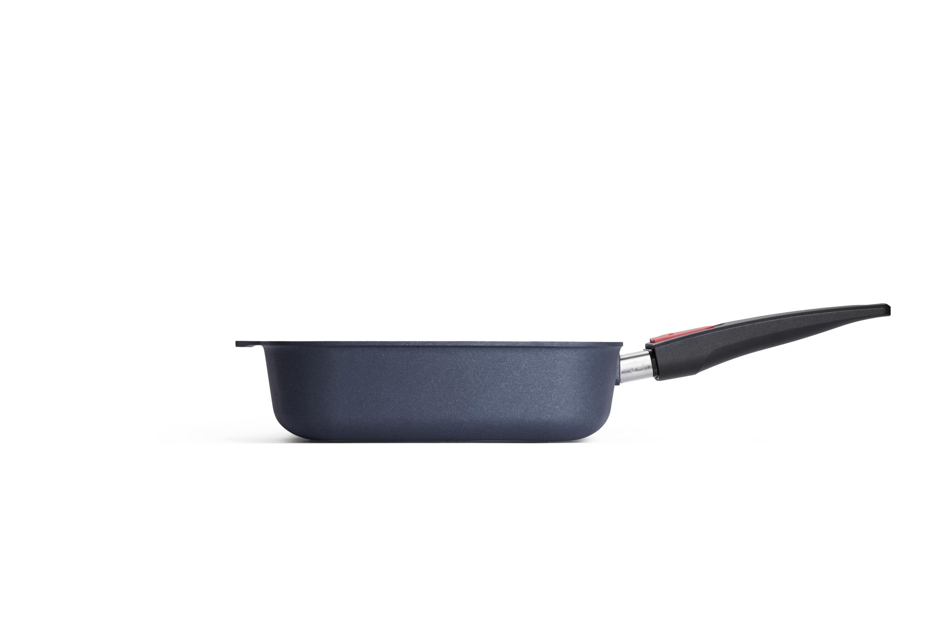 Diamond Lite Gusspfanne, rechteckig Seitenansicht | Stiel - Abnehmbar | Alle Herdarten inkl. Induktion | 30x26cm