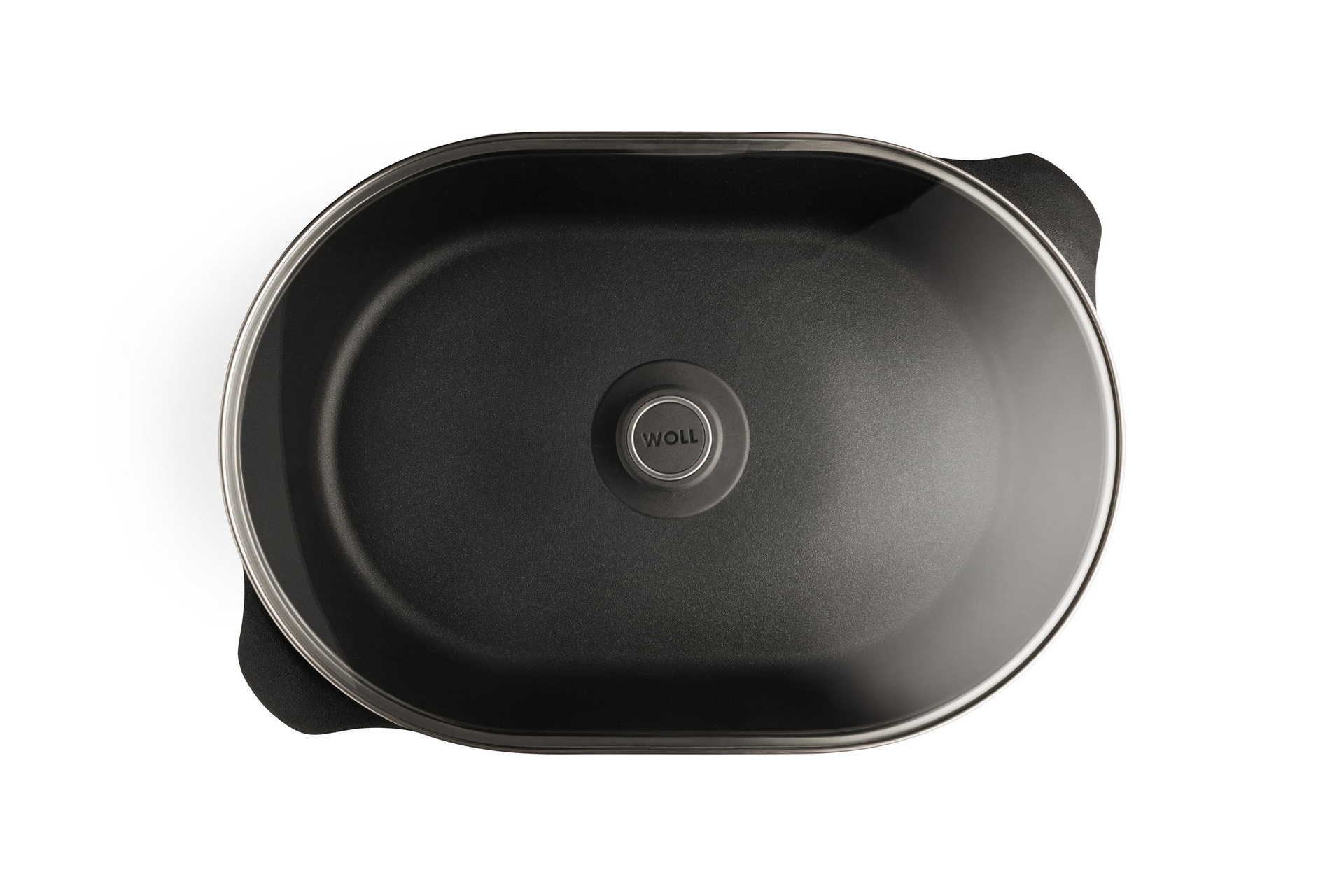 Titan Best Gussbräter Draufsicht | Ceran, Gas, Elektro, Halogen | Mit Glasdeckel | 40x27cm