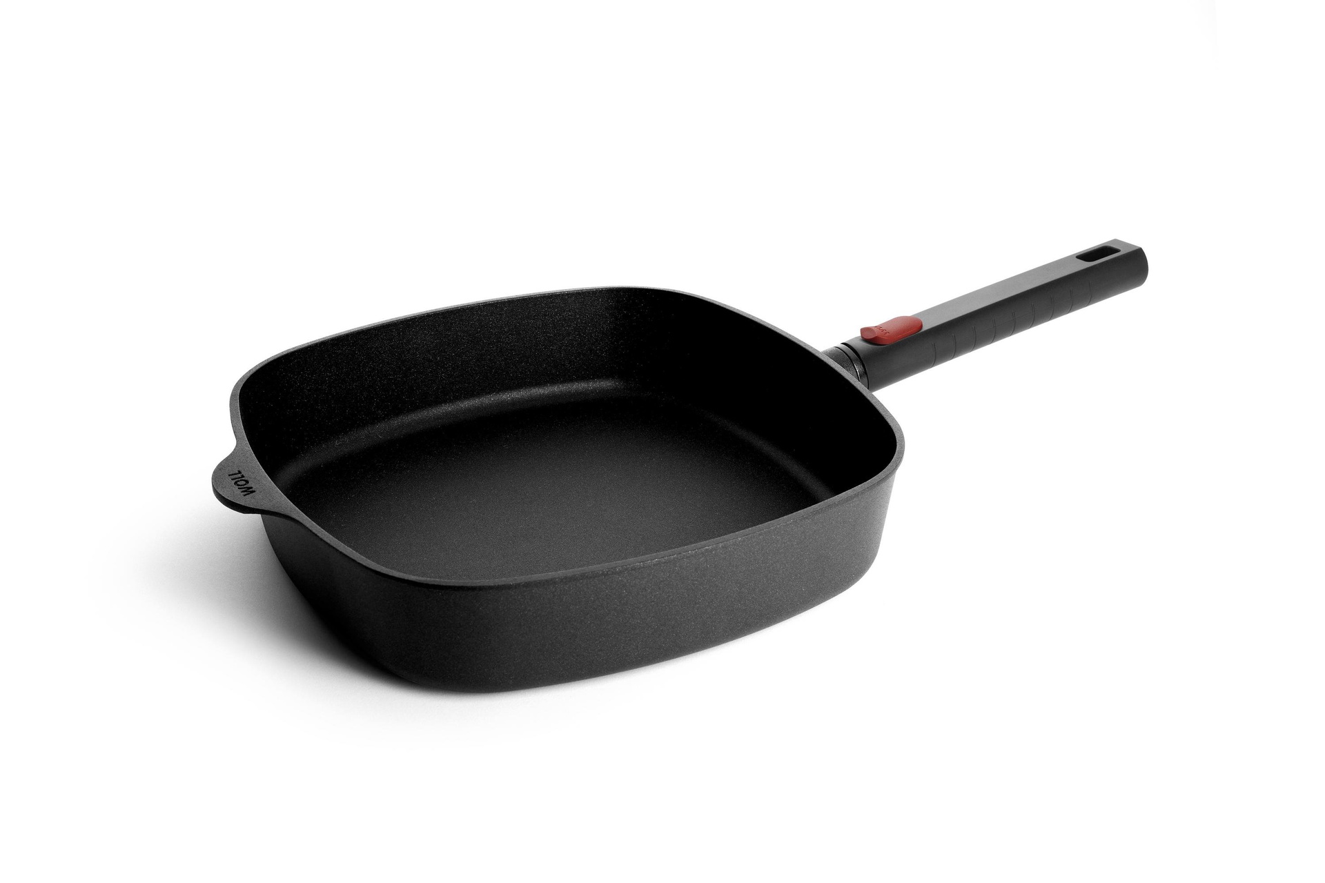Logic XR Guss-Viereckpfanne | Phenolik - Abnehmbar | Alle Herdarten inkl. Induktion | 28x28cm