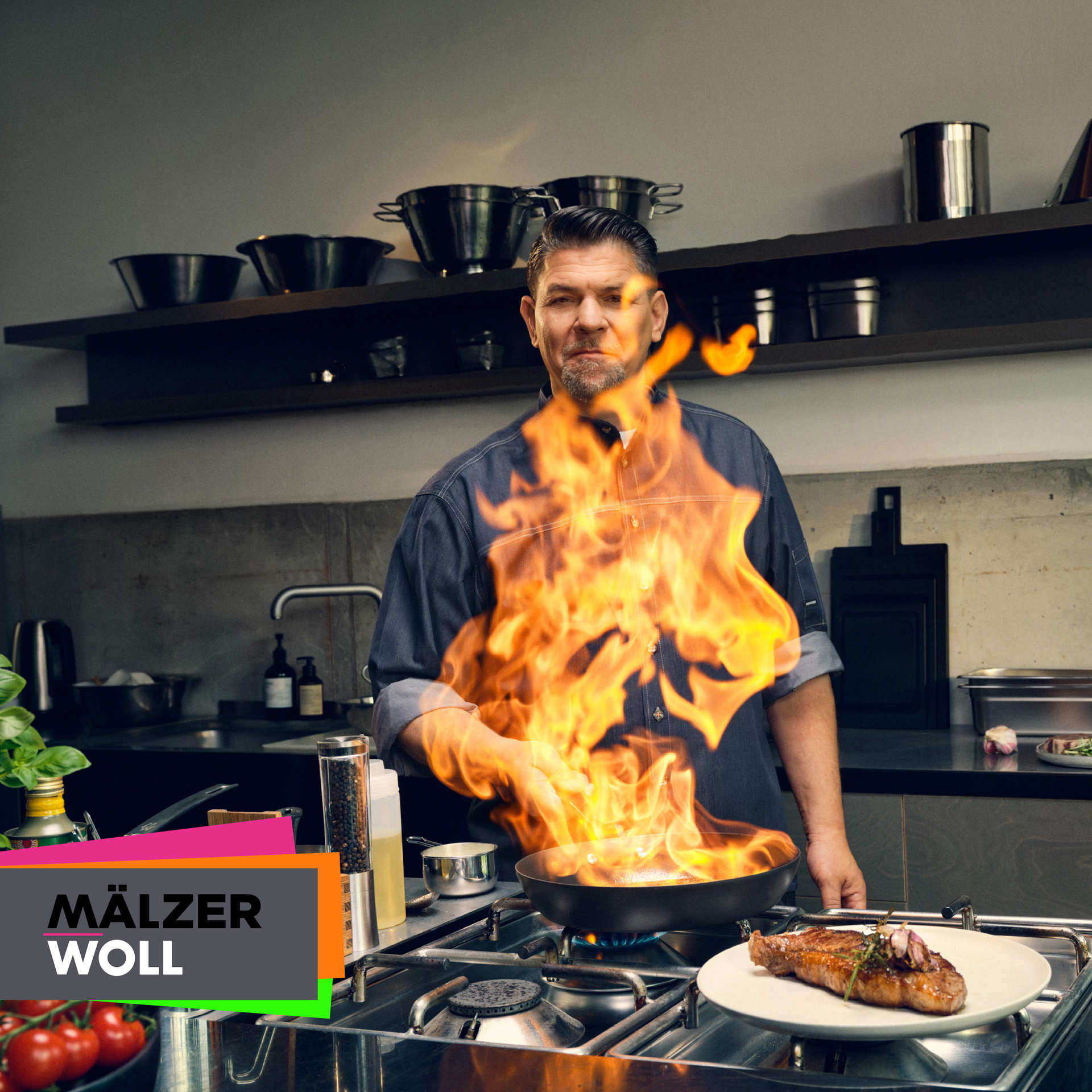 MÄLZERxWOLL Carbonstahl-Pfannne