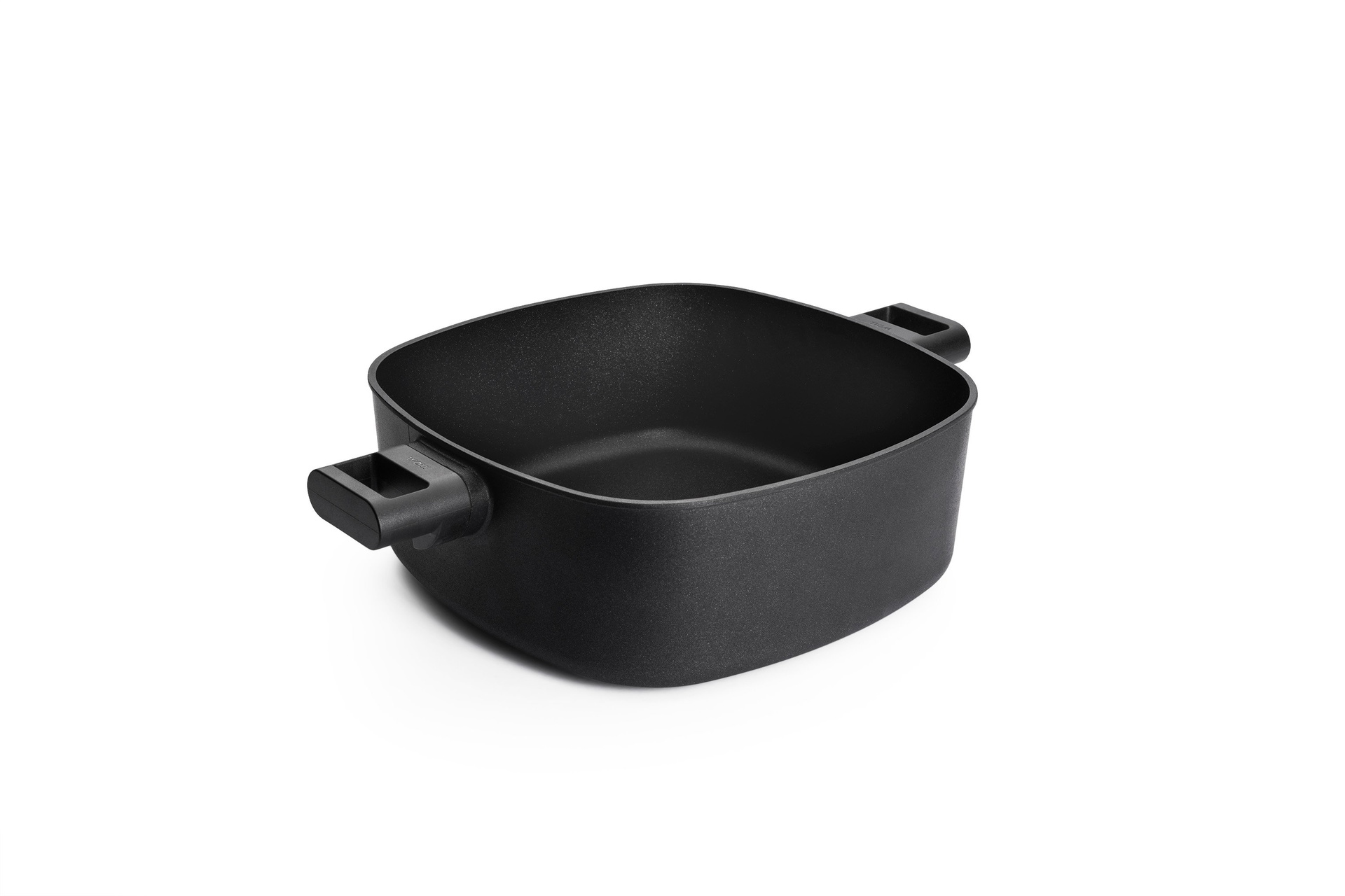 1028-2LCI_3Quarter Eco Logic QXR Guss-Kasserolle, viereckig | 28 x 28 cm | Alle Herdarten inkl. Induktion | 2 Seitengriffe