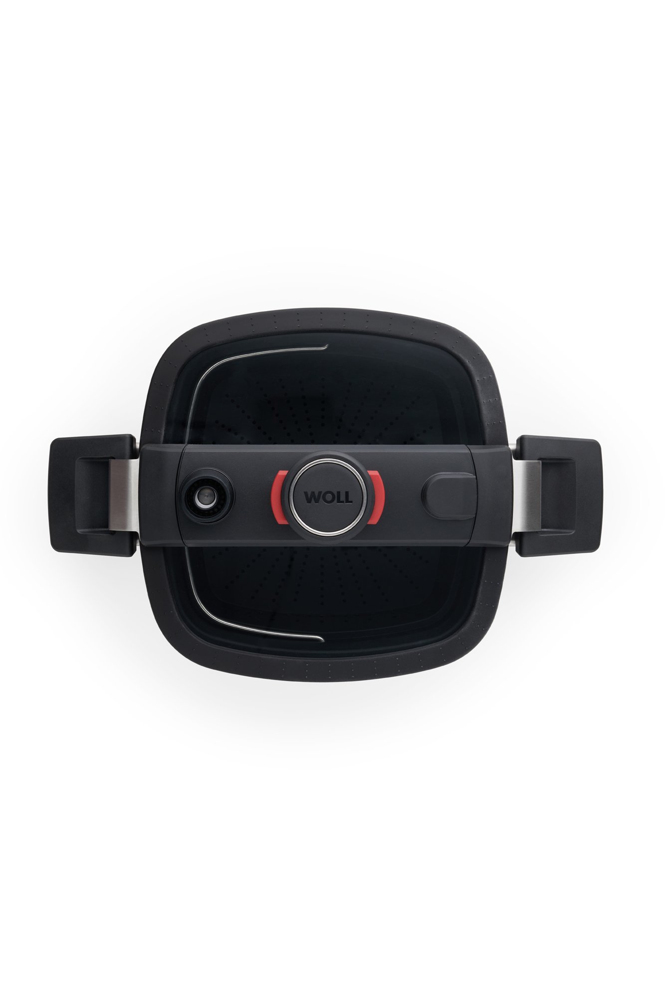 Active Lite Guss-Kasserolle 22&nbsp;x&nbsp;22&nbsp;cm mit Siebeinsatz Draufsicht