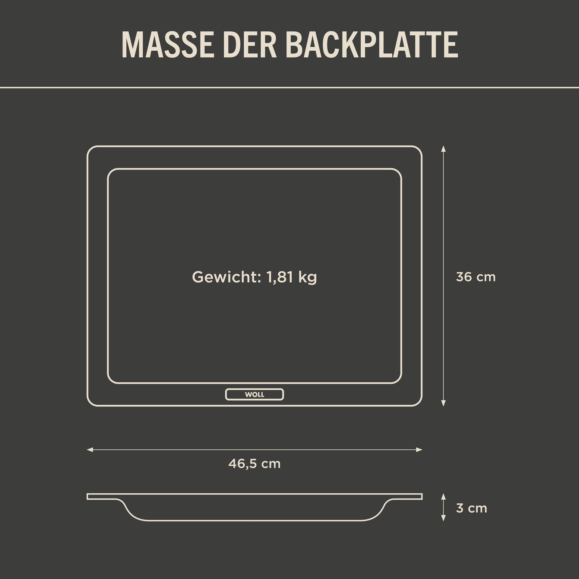 D-Lite Backplatte flach D-Lite Backplatte flach