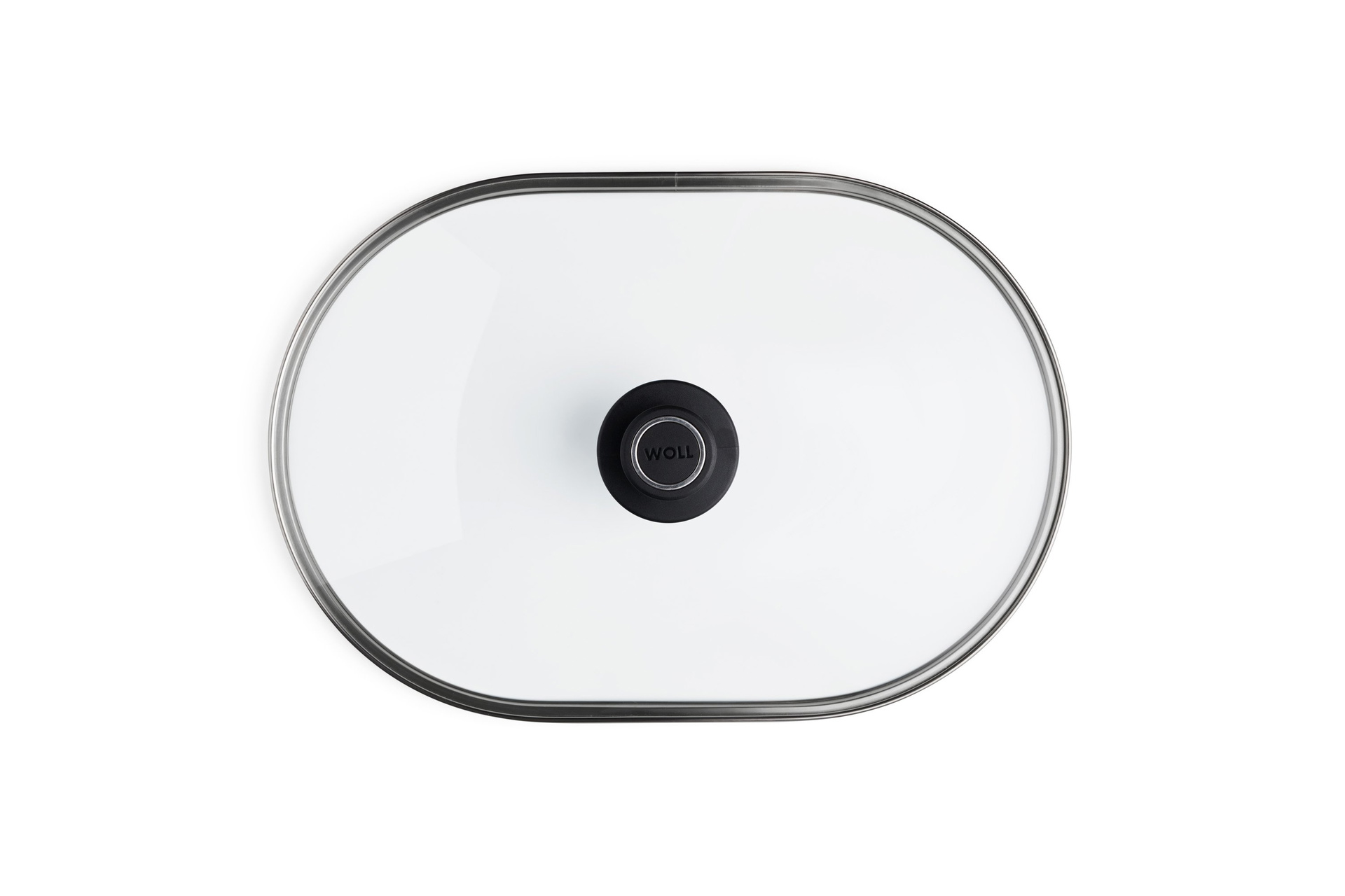 Sicherheitsglasdeckel, oval Draufsicht | 40x27cm