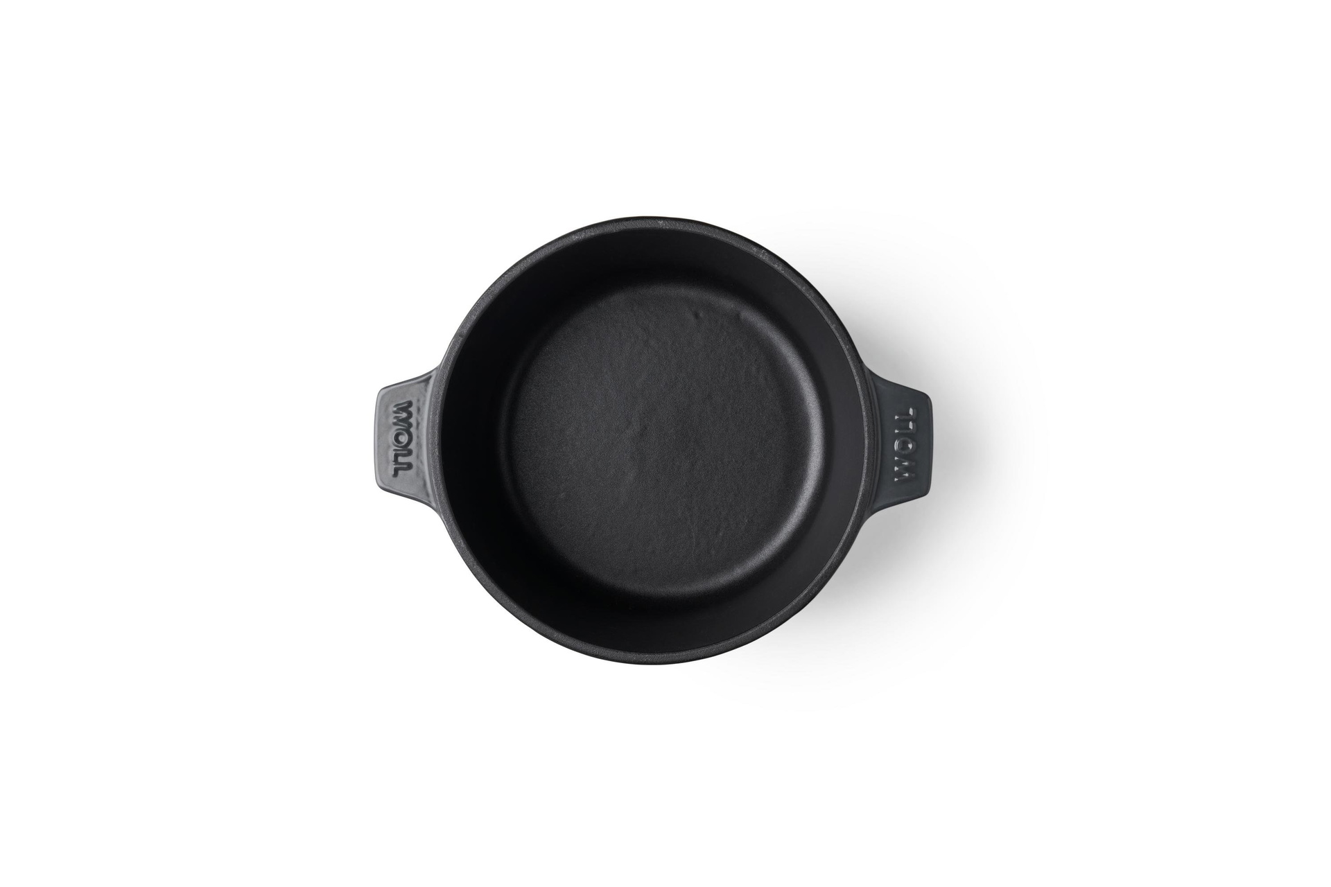 Iron Topf-Set, Ø 24 cm + 20 cm, mit Silikon-Untersetzer Draufsicht | Carbon Grey