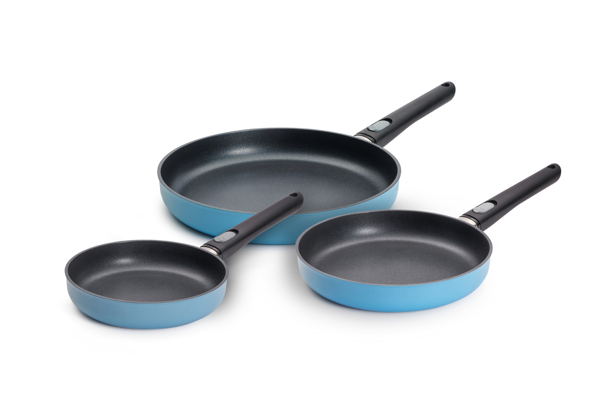 Ecolour Pfannen-Set, 3-tlg., Ø 28 + 24 + 20 cm