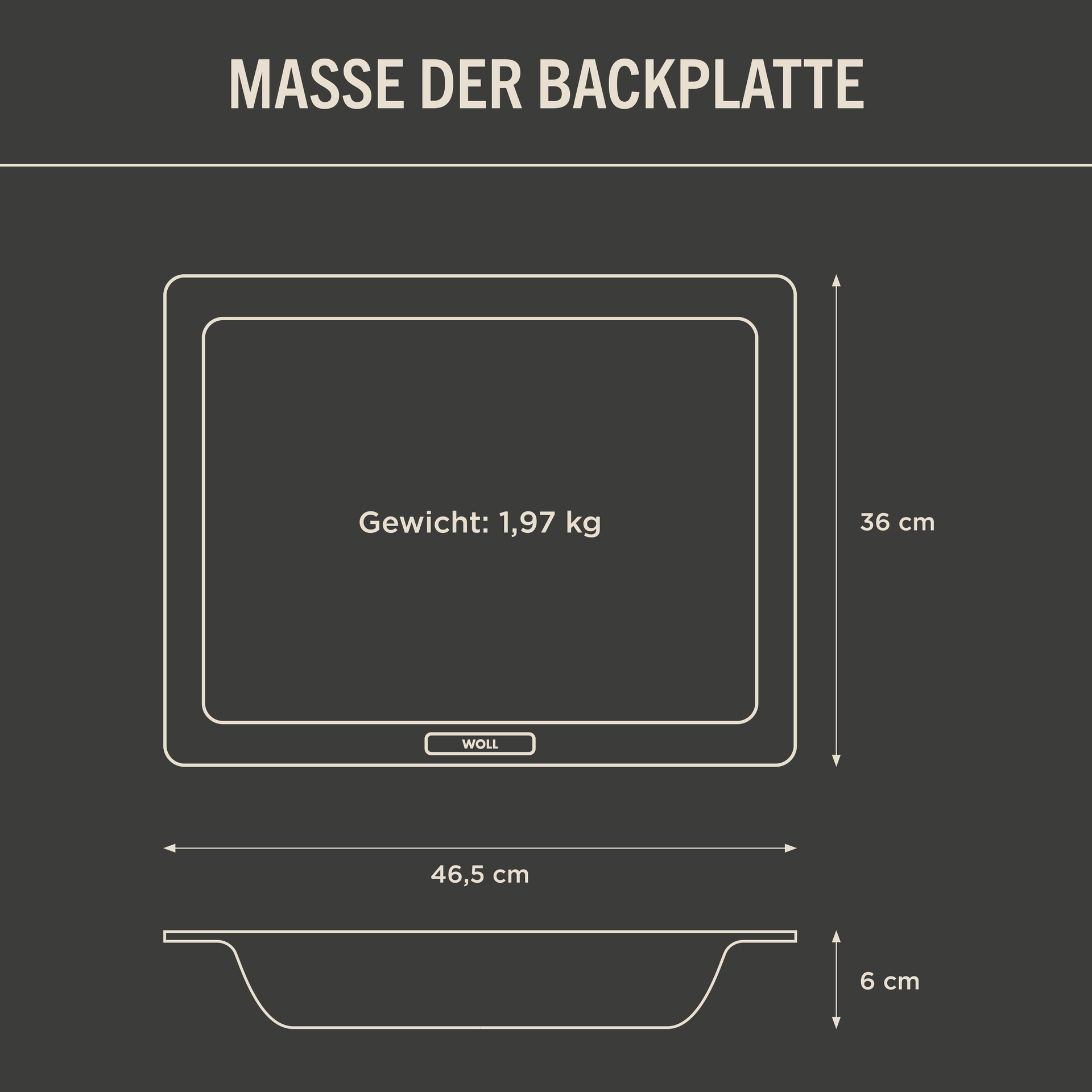 D-Lite Backplatten tief