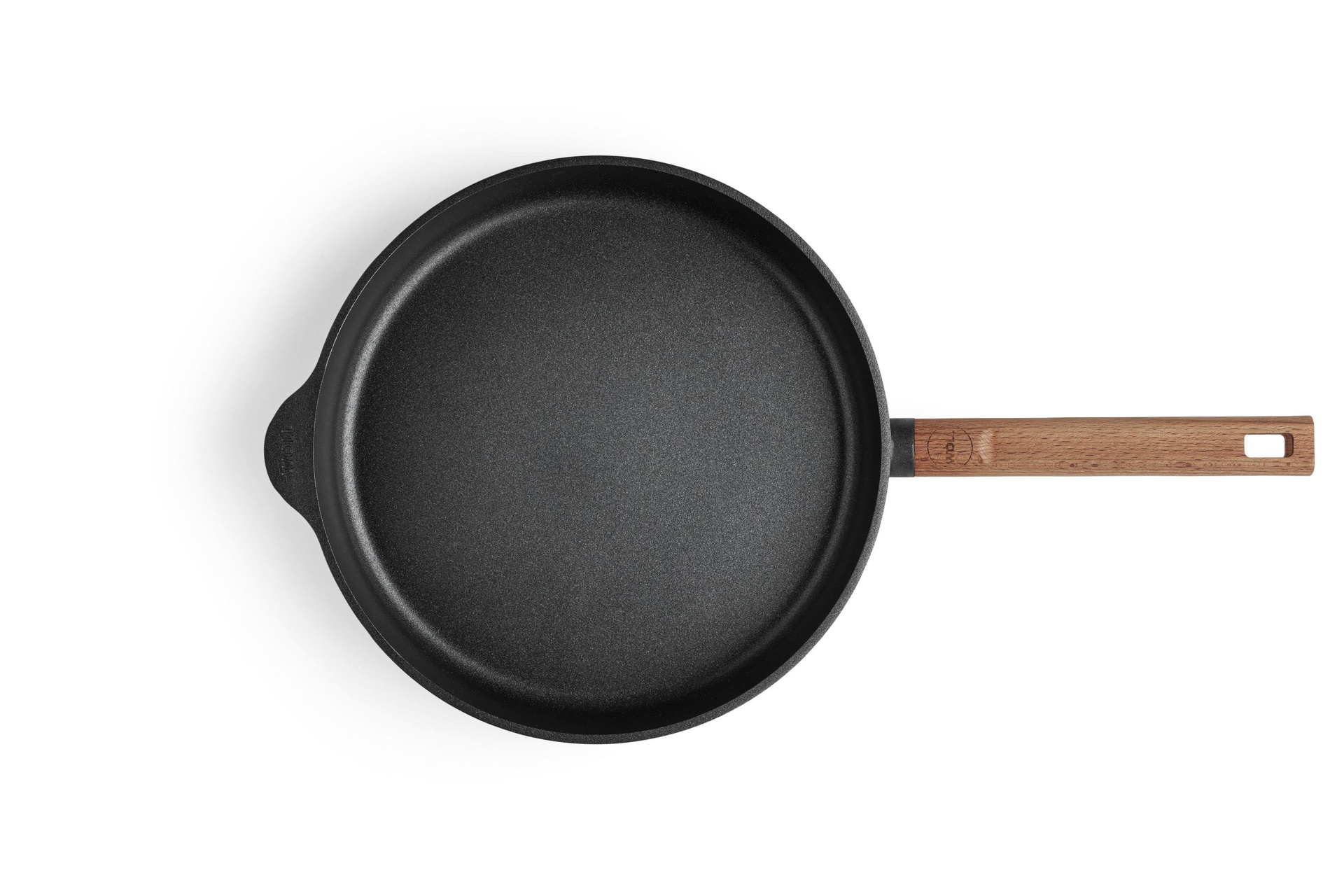 Eco Logic QXR Gusspfanne  Draufsicht | Holz - Fest | 28 cm | Alle Herdarten inkl. Induktion
