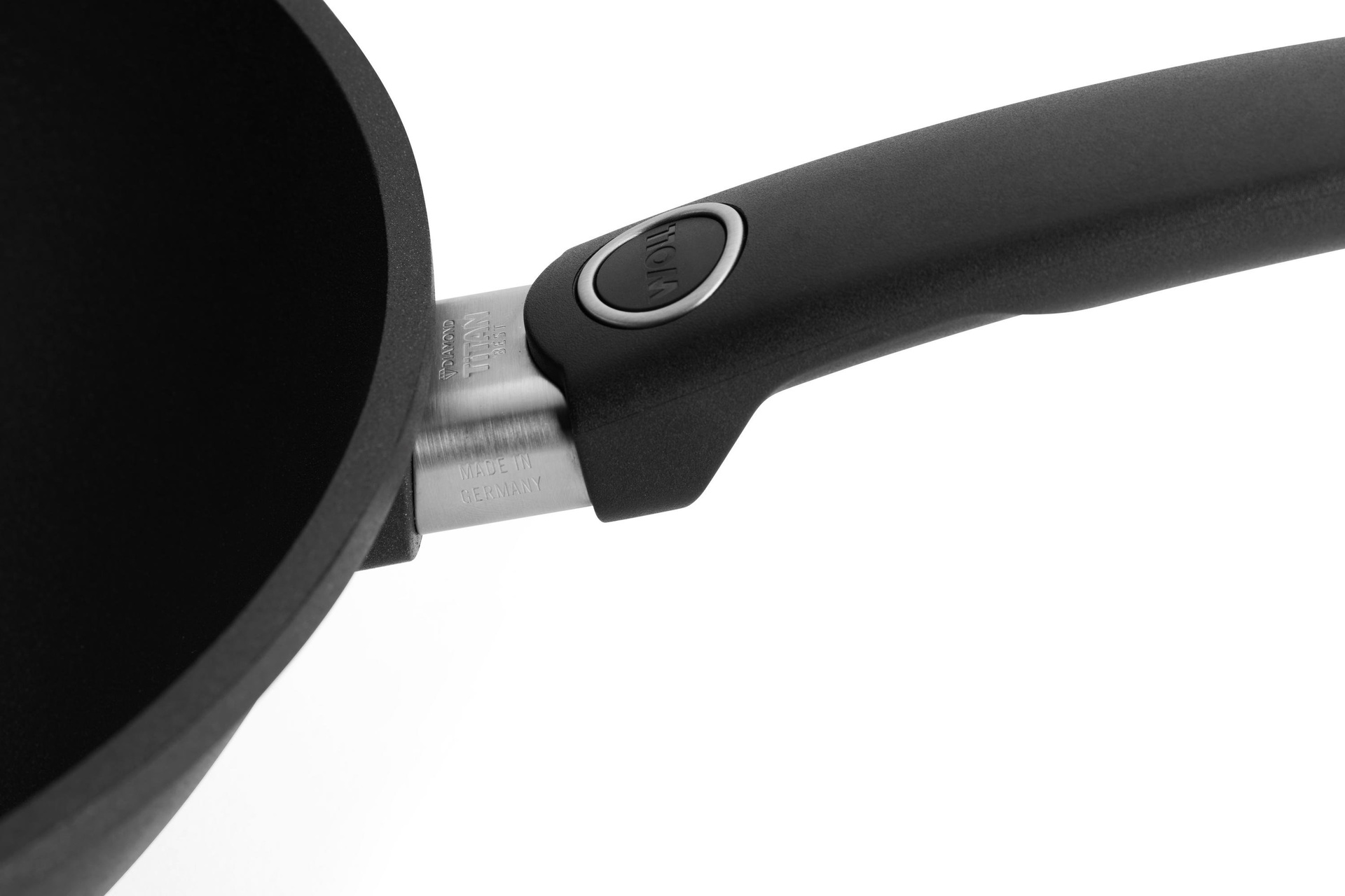 Titan Best Guss-Wok- und Rührpfanne Detailansicht | Ceran, Gas, Elektro, Halogen | 32cm