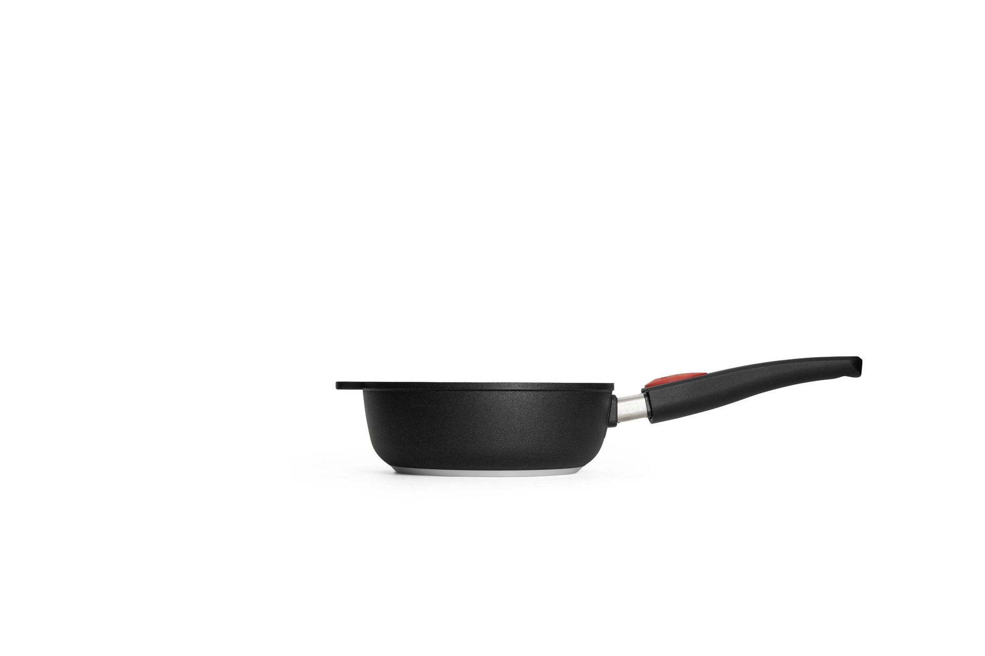 Titan Best Guss-Hochrandpfanne Seitenansicht | 20cm | Stiel - Abnehmbar | Ceran, Gas, Elektro, Halogen