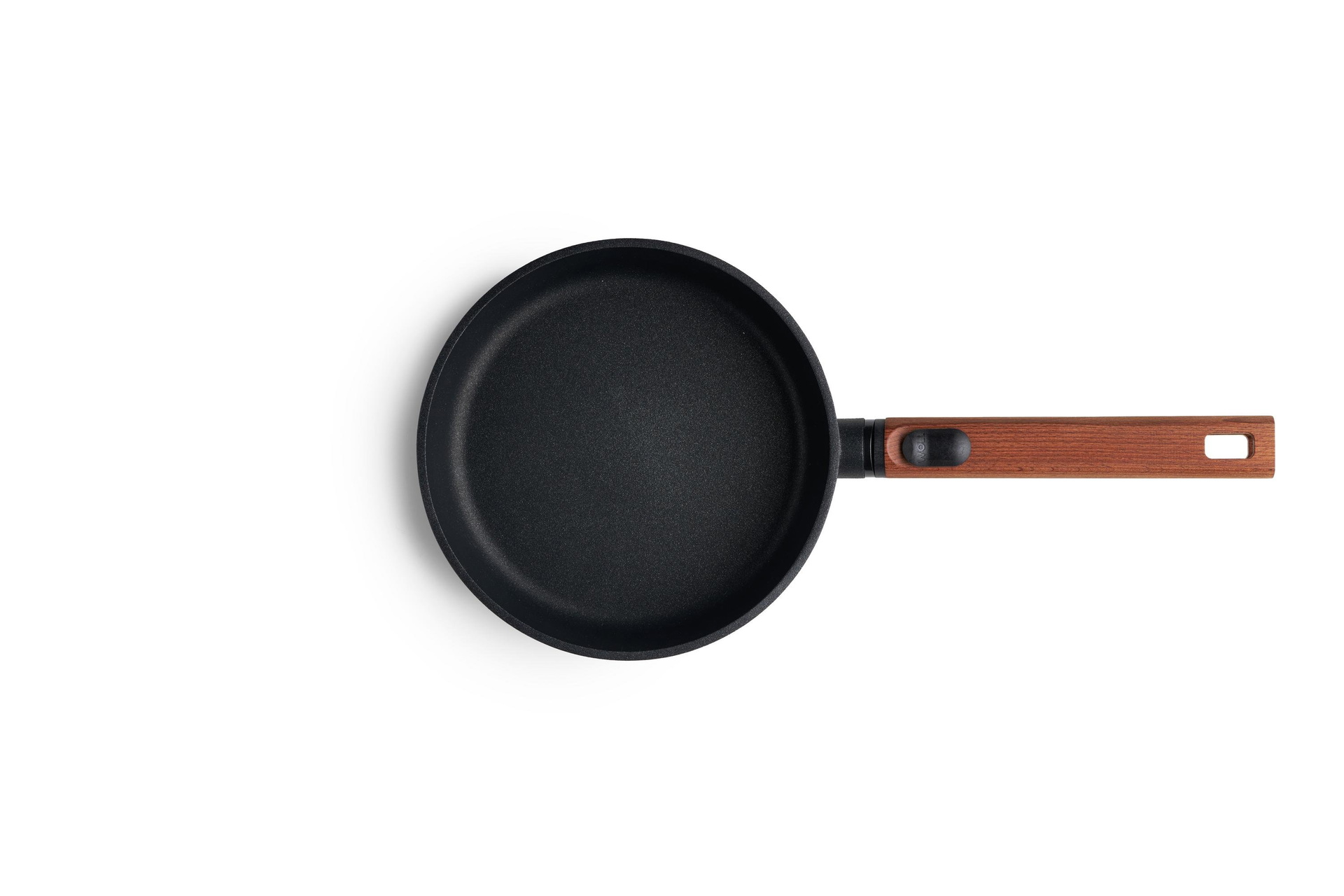 Eco Logic QXR Gusspfanne Draufsicht | Holz - Abnehmbar | Alle Herdarten inkl. Induktion | 20 cm