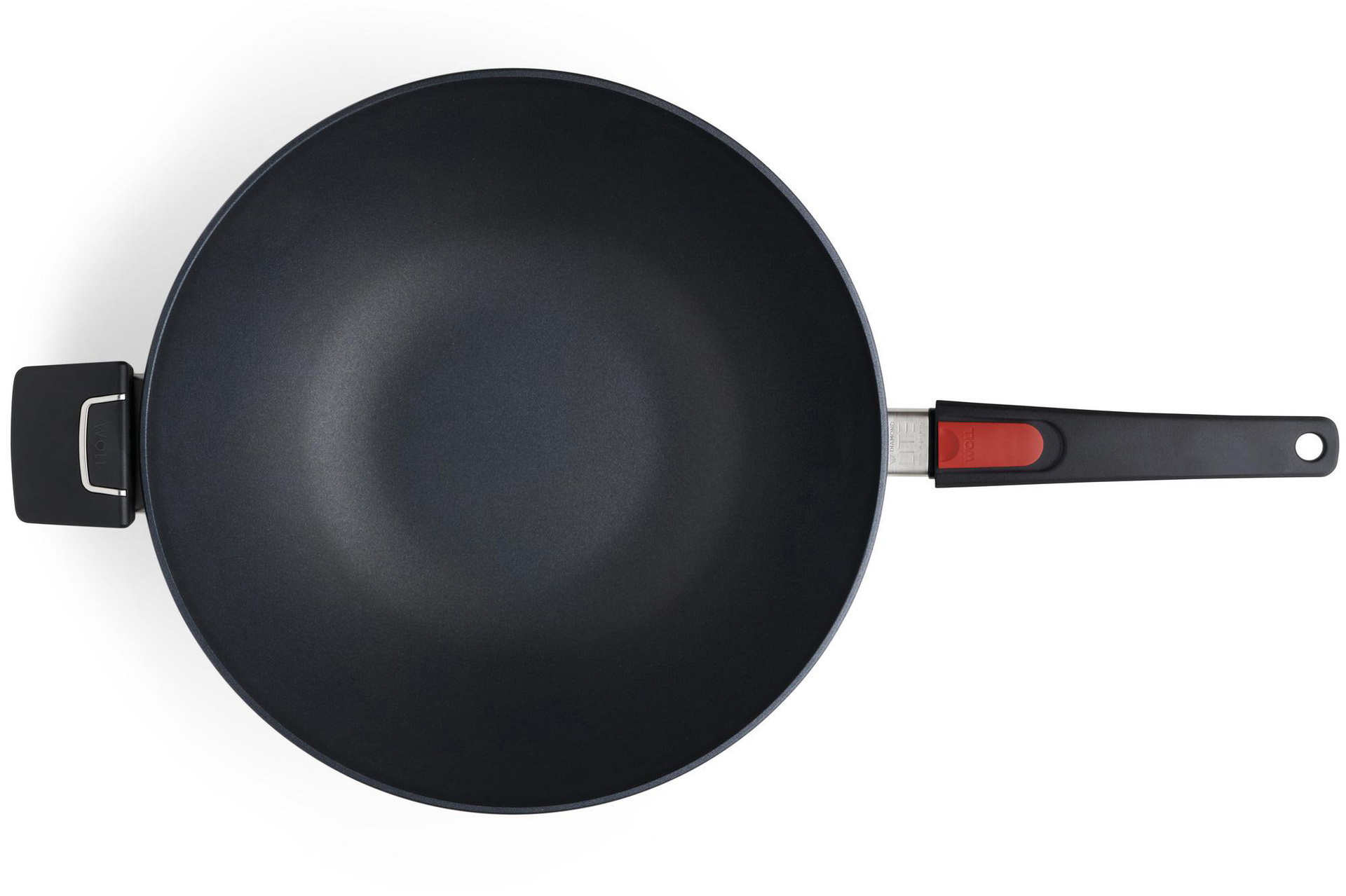 Diamond Lite Guss-Wok- und Rührpfanne Draufsicht | Stiel - Abnehmbar | Ceran, Gas, Elektro, Halogen | 34cm