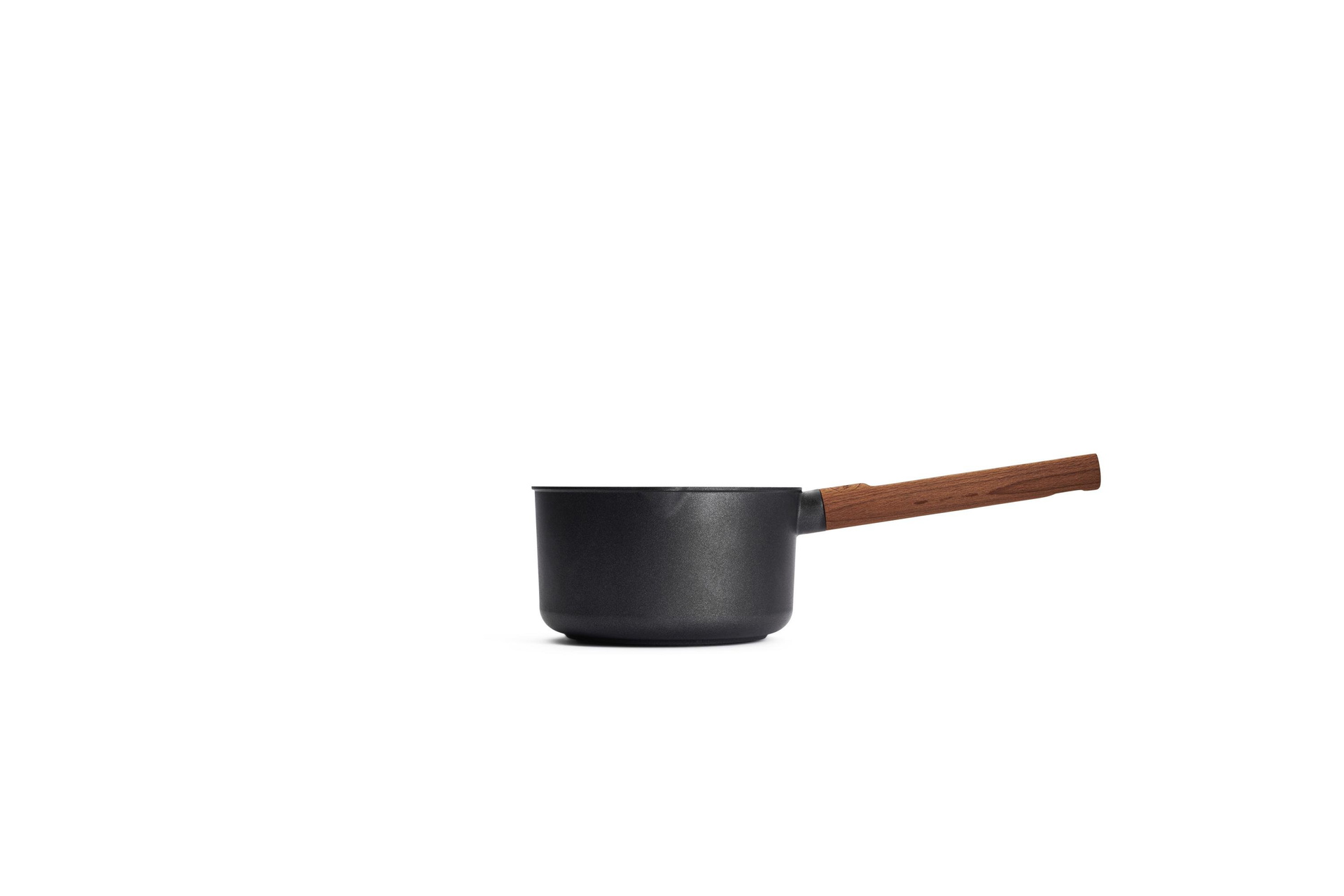 Eco Logic QXR Guss-Stieltopf Seitenansicht | Holz - Fest | Alle Herdarten inkl. Induktion | 18 cm