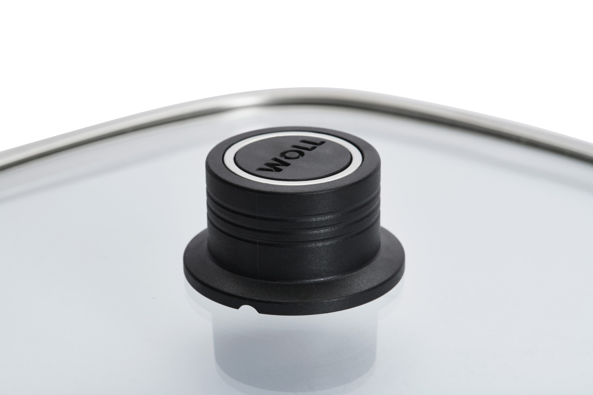 Logic Sicherheitsglasdeckel, viereckig Detailansicht | 24x24cm