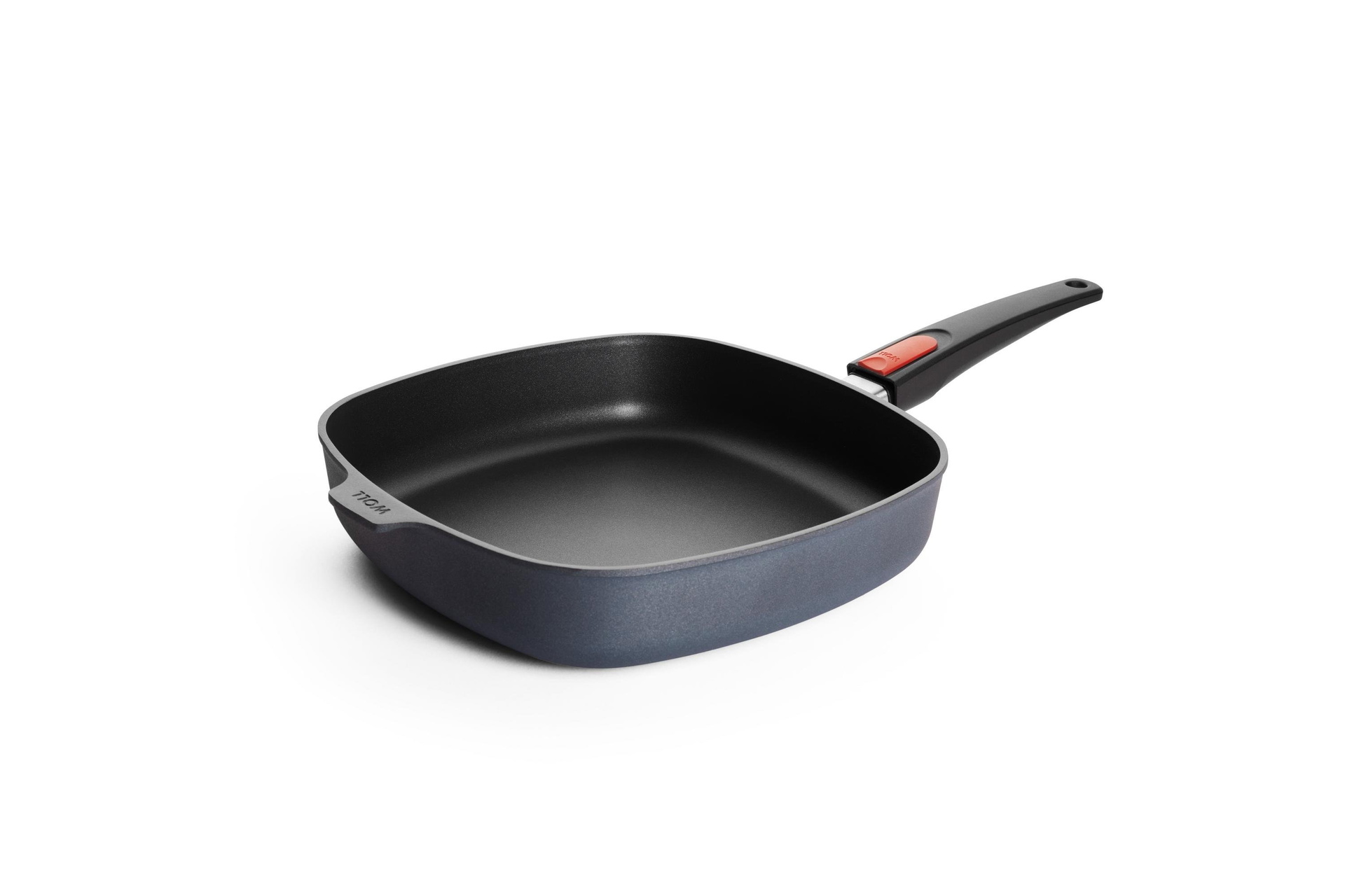 Diamond Lite Gusspfanne, viereckig | Stiel - Abnehmbar | Ceran, Gas, Elektro, Halogen | 28x28cm