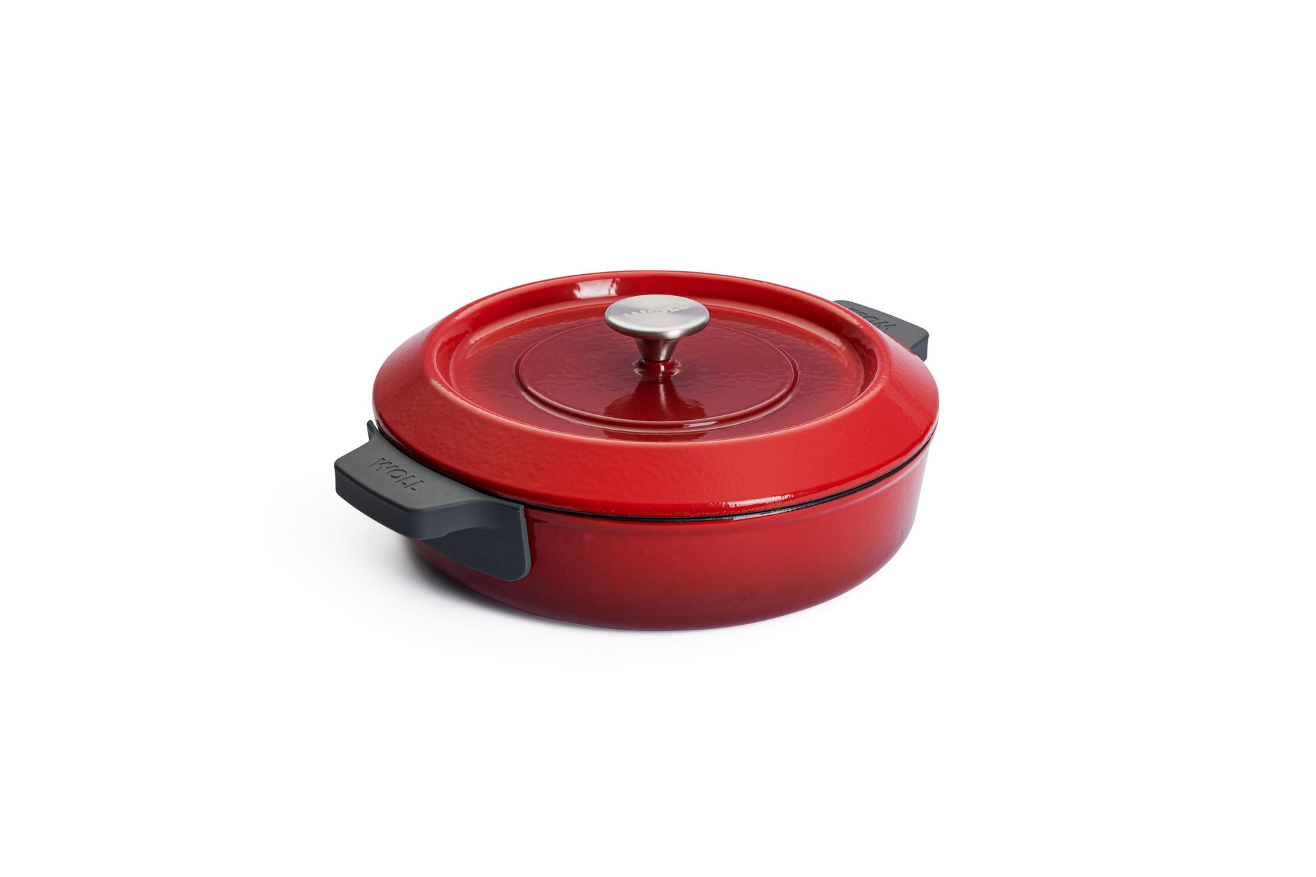 Iron Guss-Kasserolle mit Deckel | Alle Herdarten inkl. Induktion | Chili Red | 28cm