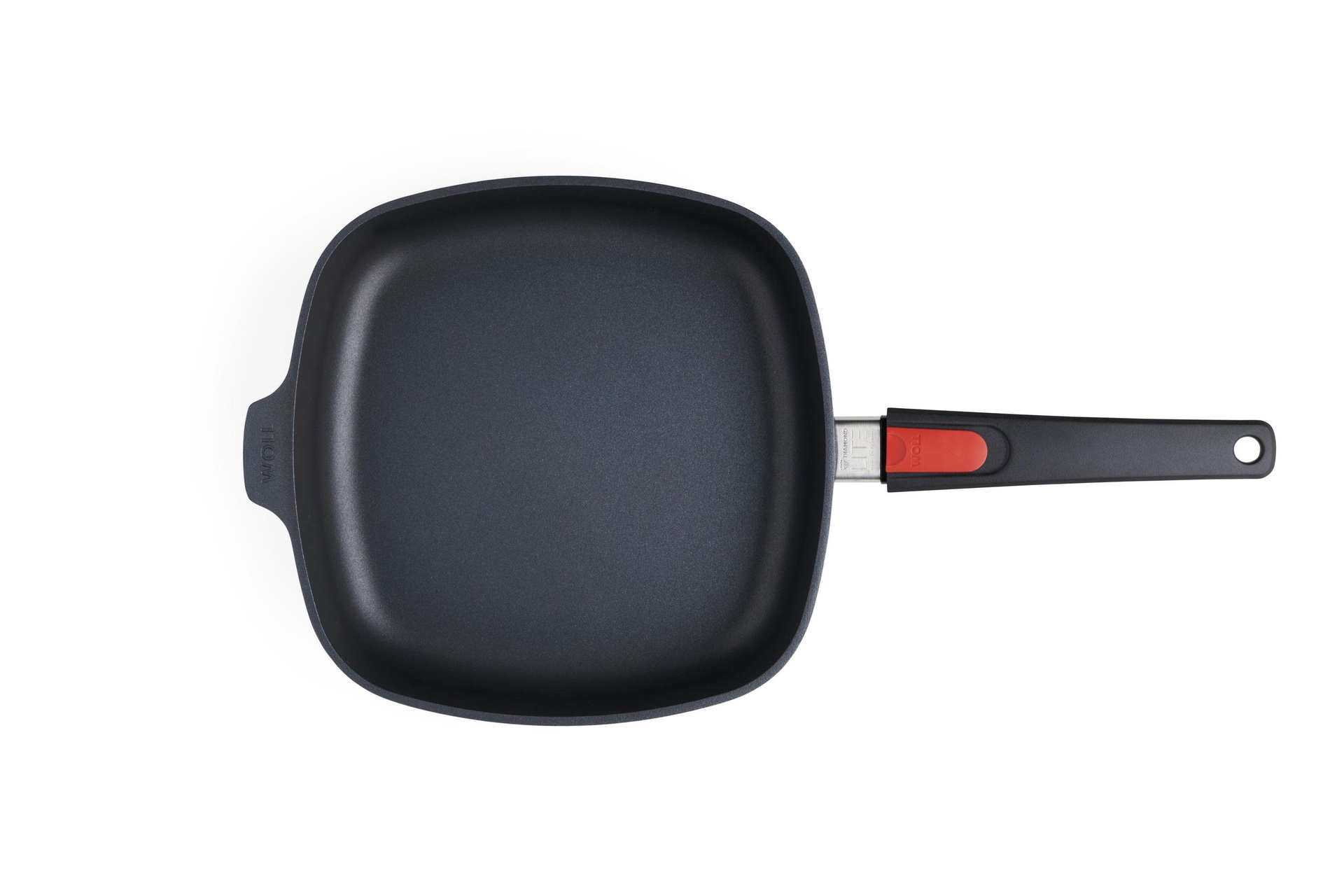 1626DPS_1626DPI_Overhead Diamond Lite Gusspfanne, viereckig Draufsicht | 26x26cm | Stiel - Abnehmbar | Ceran, Gas, Elektro, Halogen