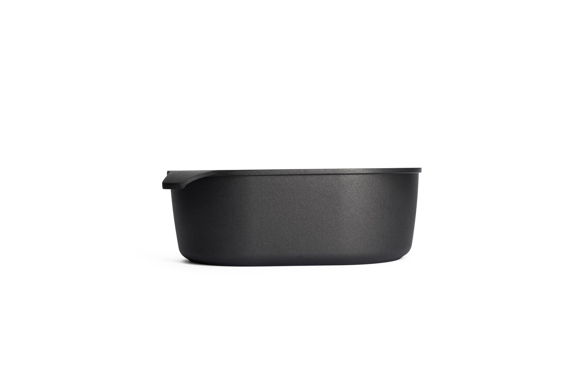 Titan Best Gussbräter Seitenansicht | Mit Gussdeckel | Ceran, Gas, Elektro, Halogen | 32x22cm