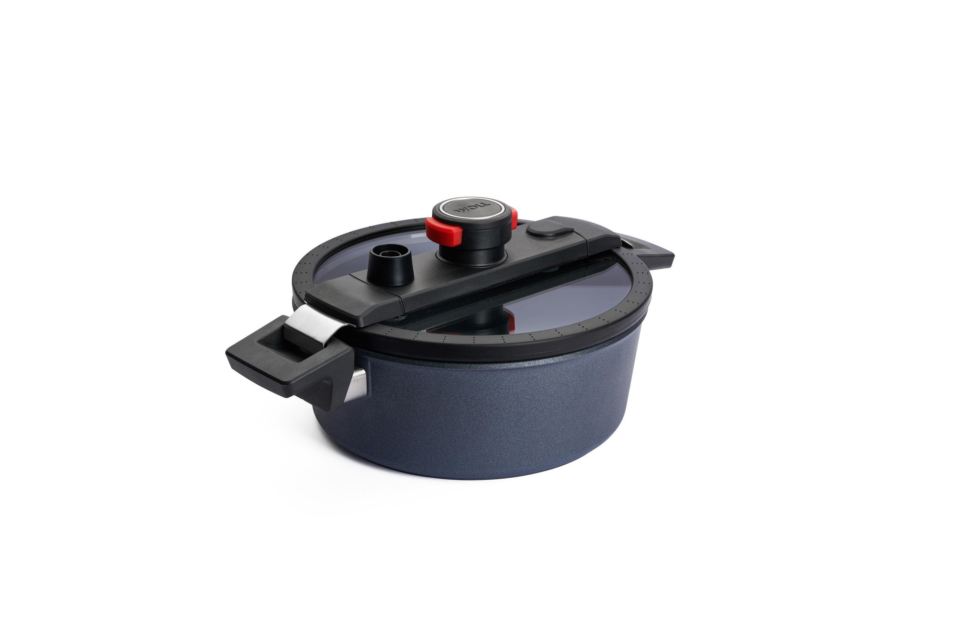 824DAL_824DALI_Lid_3Quarter Diamond Active Lite Guss-Kasserolle | 24cm | Ceran, Gas, Elektro, Halogen