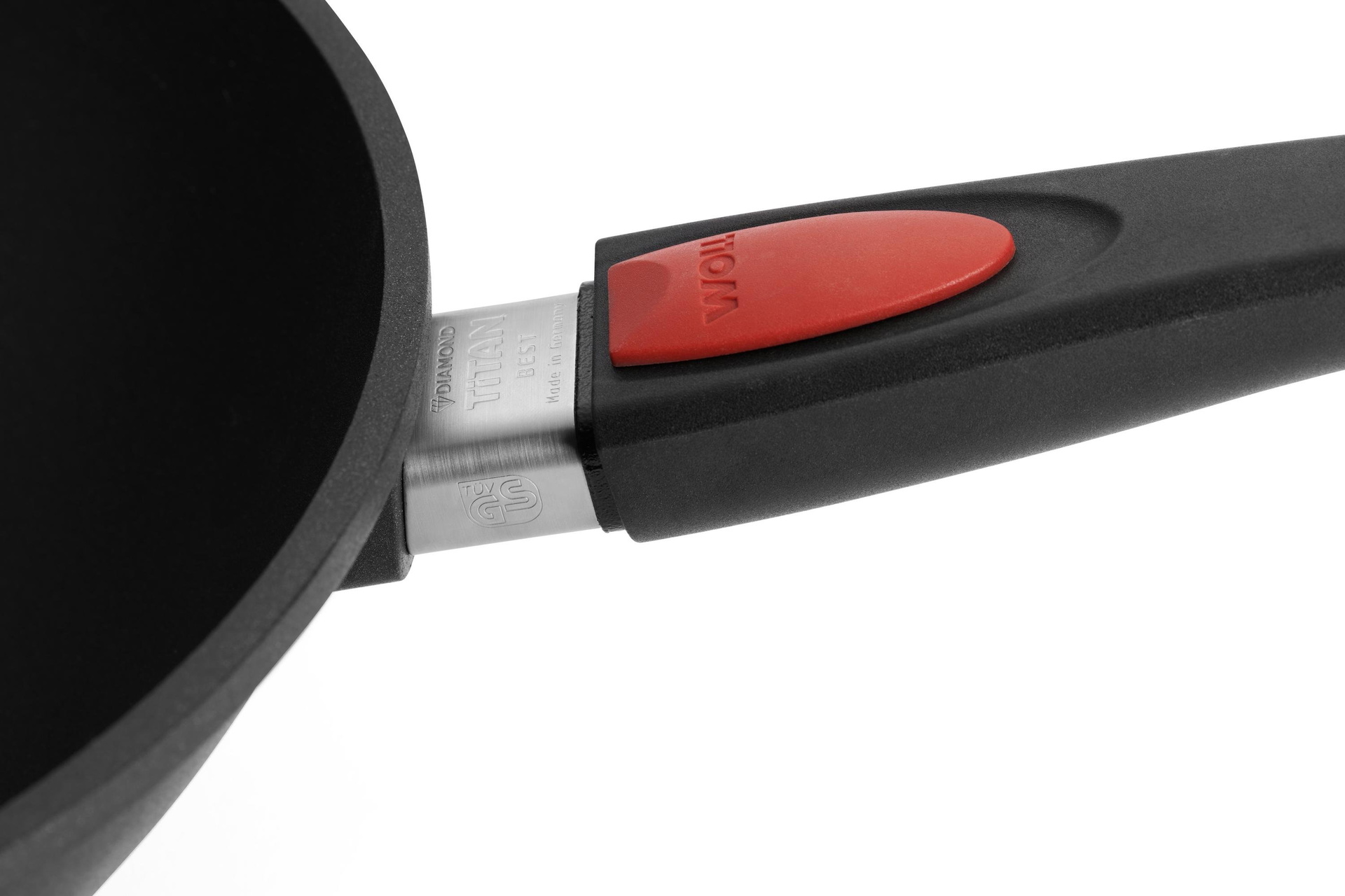 Titan Best Guss-Wok- und Rührpfanne Detailansicht