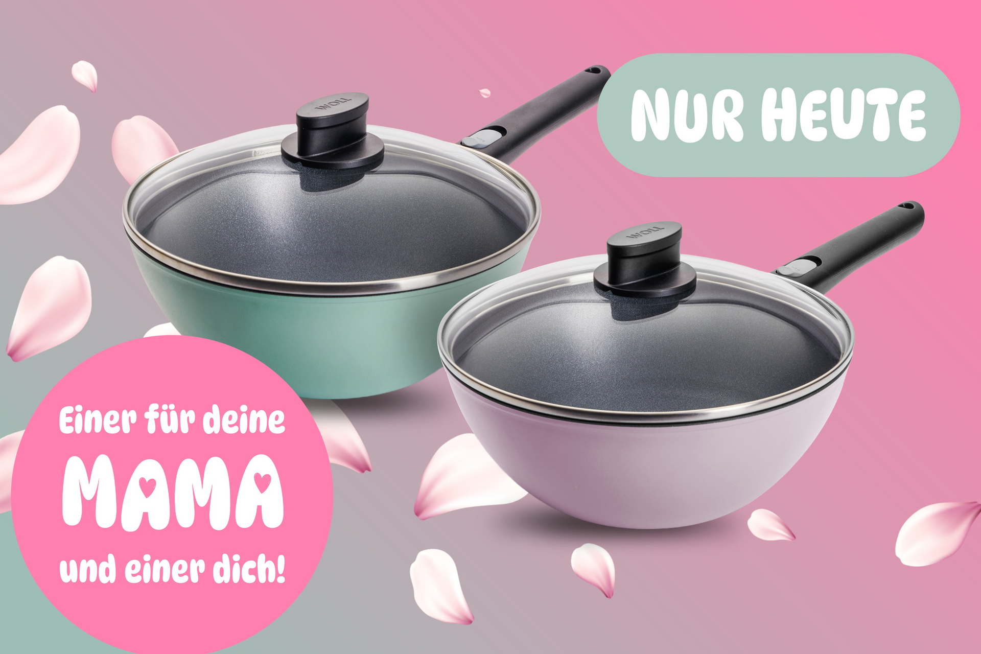 Ecolour Muttertags-Special Wok mit Deckel, 4-tlg., Ø 24 cm Ecolour Muttertags-Special Wok mit Deckel, 4-tlg., Ø 24 cm