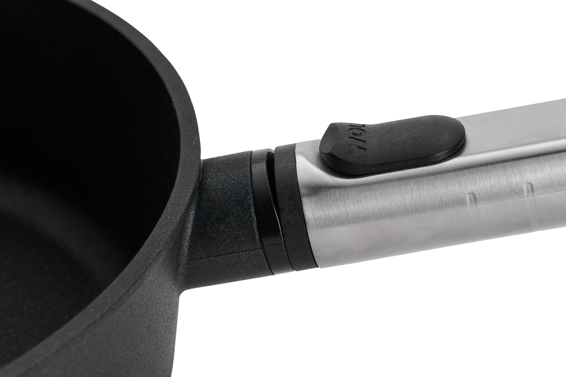 1728PLCI_Detail Logic XR Pfannen-Set, Ø 28 cm + 24 cm Detailansicht | Edelstahl - Abnehmbar | Alle Herdarten inkl. Induktion