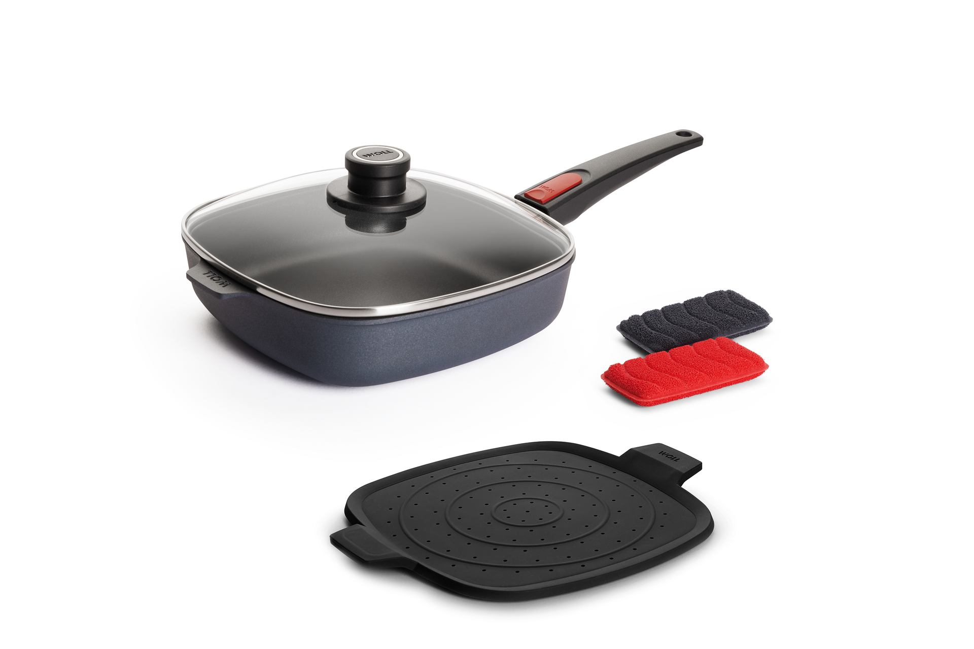 Diamond Lite Viereck-Pfannen-Set, 4-tlg., 24 x 24 cm