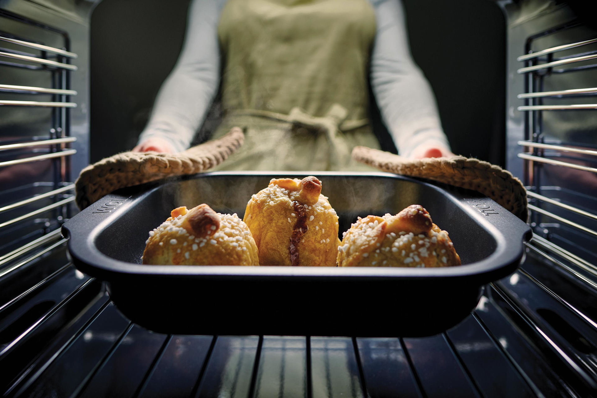 Gebackene Shortbread Mandel-Toffee-Äpfel