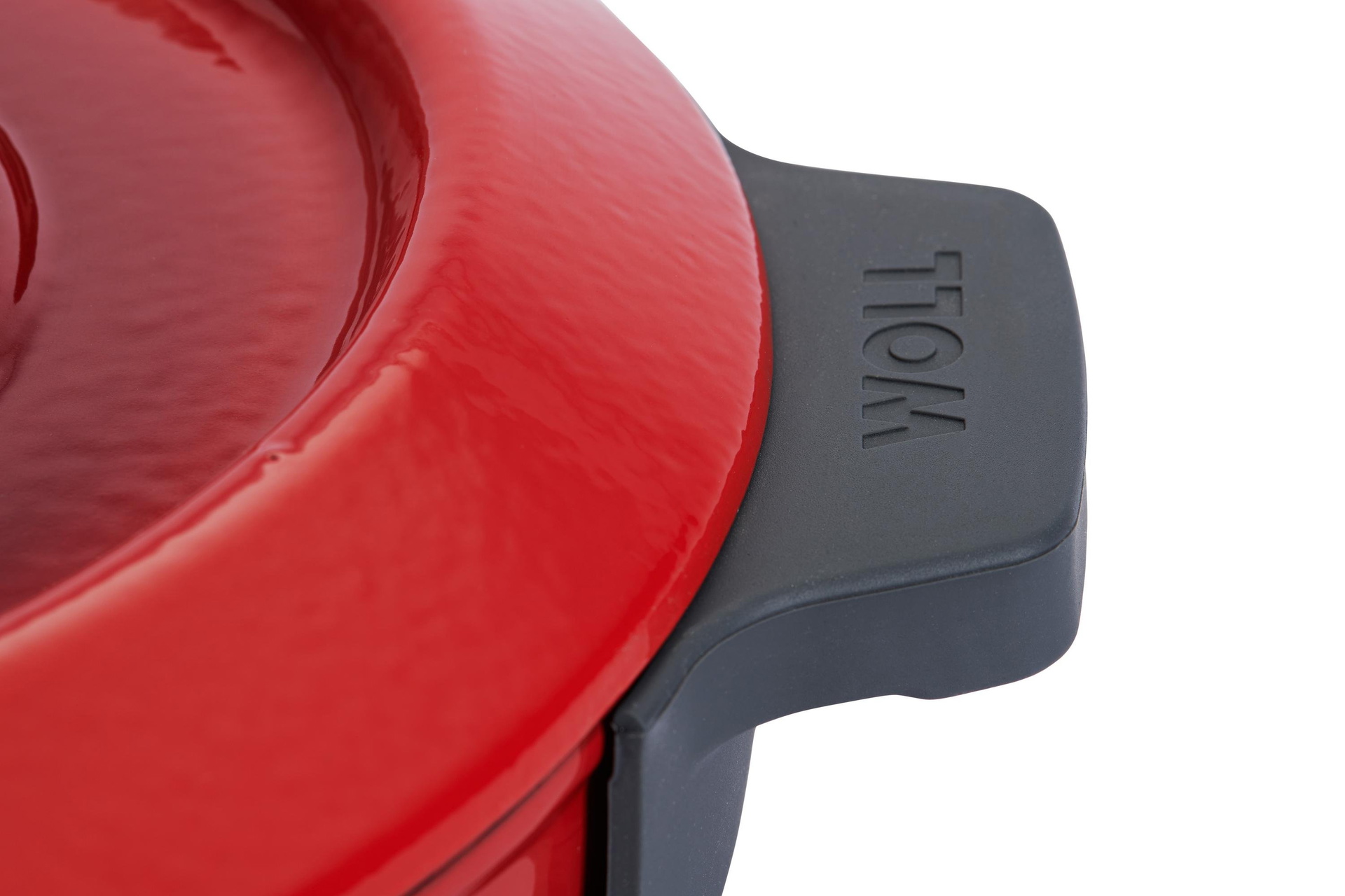 Iron Guss-Kasserolle mit Deckel Detailansicht | Alle Herdarten inkl. Induktion | Chili Red | 28cm