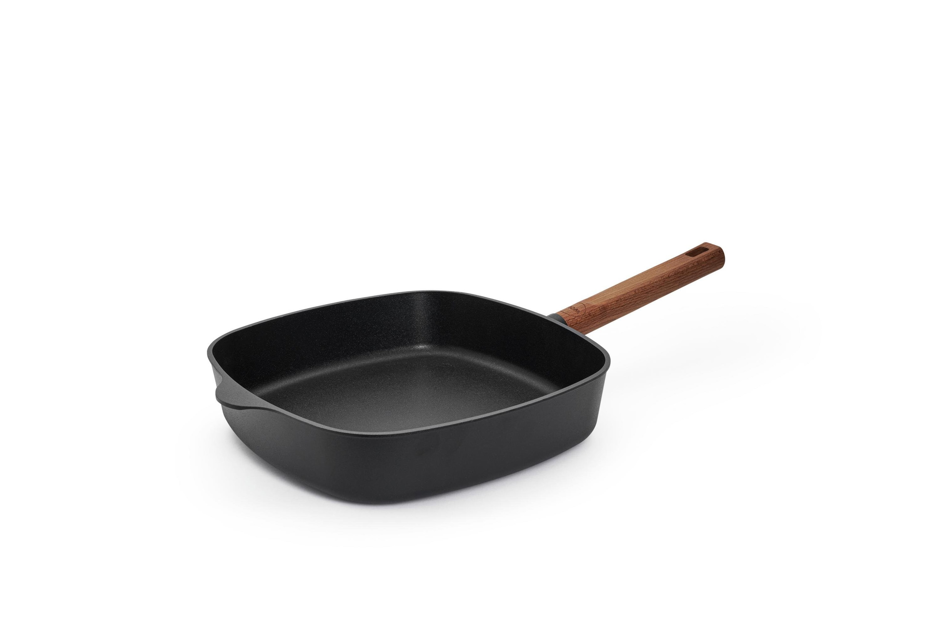 628WLCI-Q_3Quarter Eco Logic QXR Guss-Viereckpfanne | Holz - Fest | 28 x 28 cm | Alle Herdarten inkl. Induktion