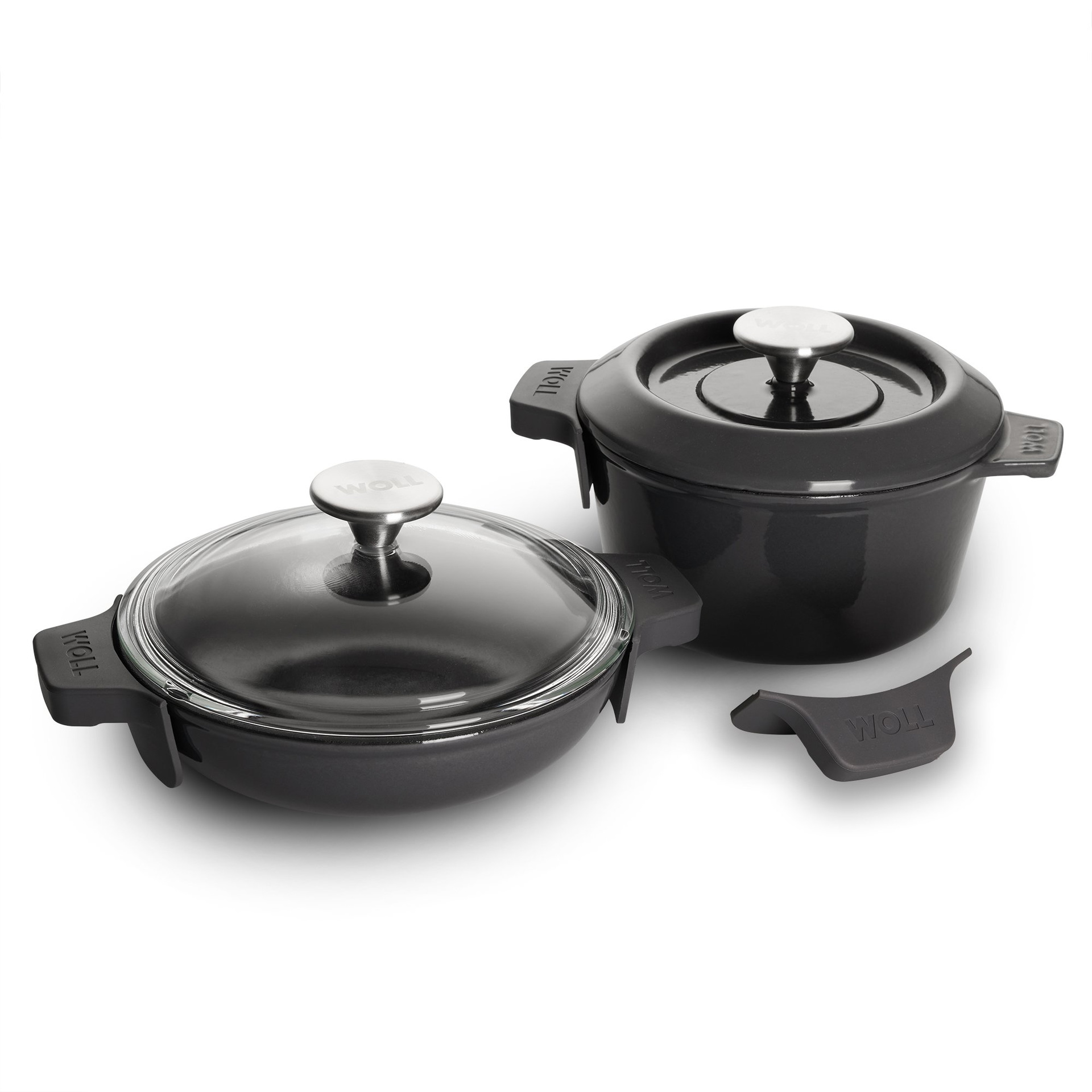 W21-Set-28-030 Iron Servierpfanne, Ø 20 cm, und Gusstopf, Ø 20 cm | Carbon Grey