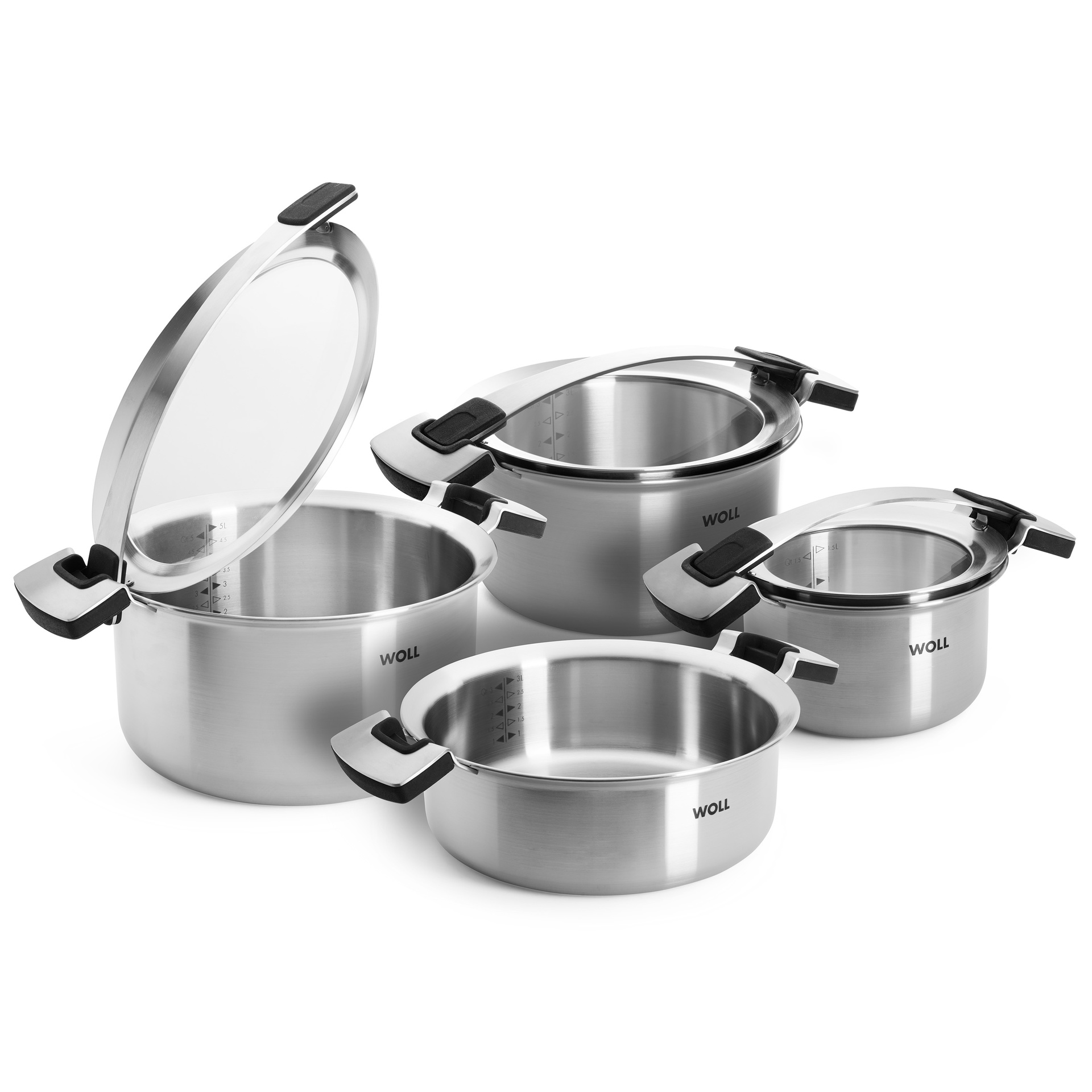 Concept Pro Topf-Set, 8-tlg., Ø 24 + 20 + 16 cm Concept Pro Topf-Set, 8-tlg., Ø 24 + 20 + 16 cm