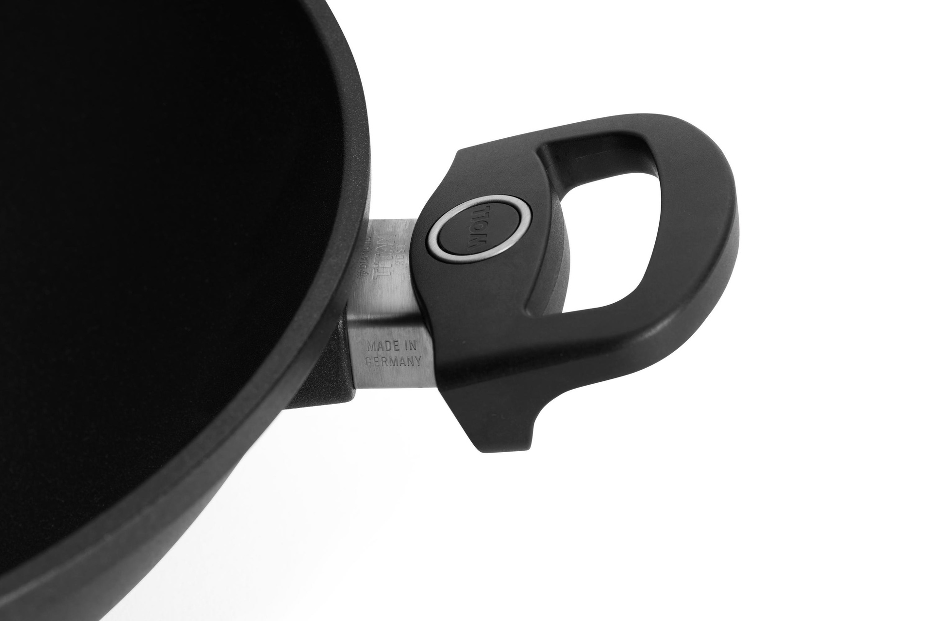 Titan Best Guss-Wok- und Rührpfanne Detailansicht | Ceran, Gas, Elektro, Halogen | 36cm