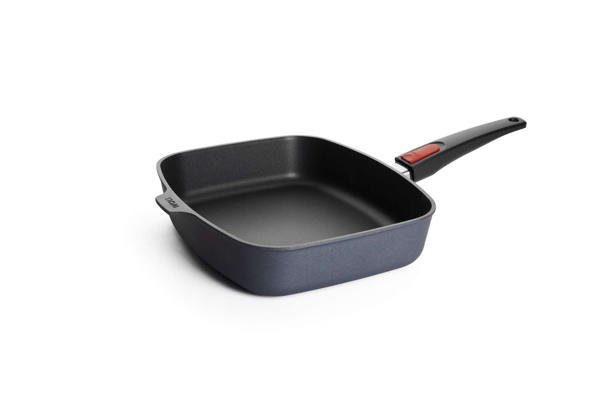Diamond Lite Gusspfanne, rechteckig | Stiel - Abnehmbar | 30x26cm | Ceran, Gas, Elektro, Halogen