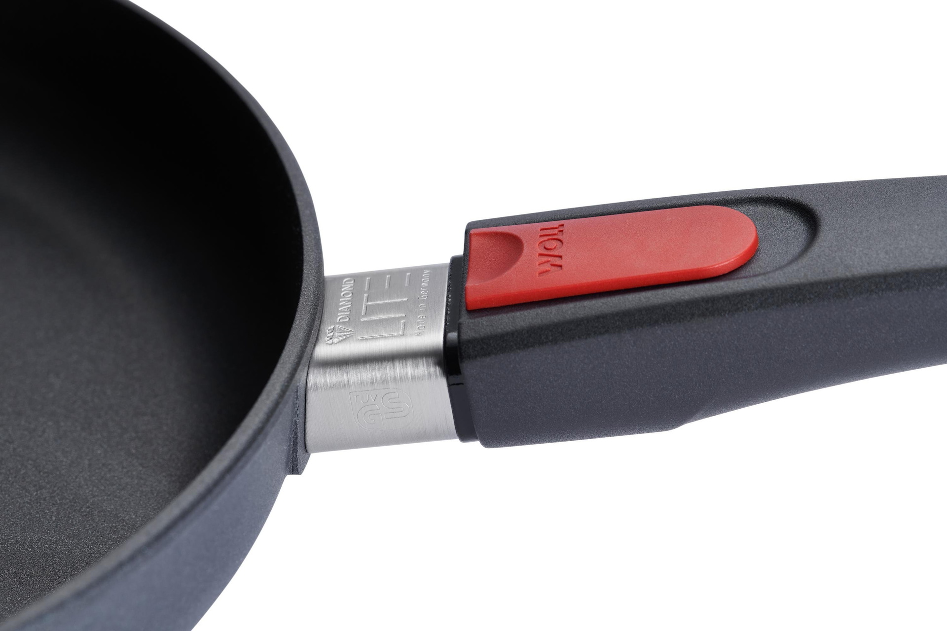 Diamond Lite Gusspfanne Detailansicht | Stiel - Abnehmbar | Ceran, Gas, Elektro, Halogen | 28cm