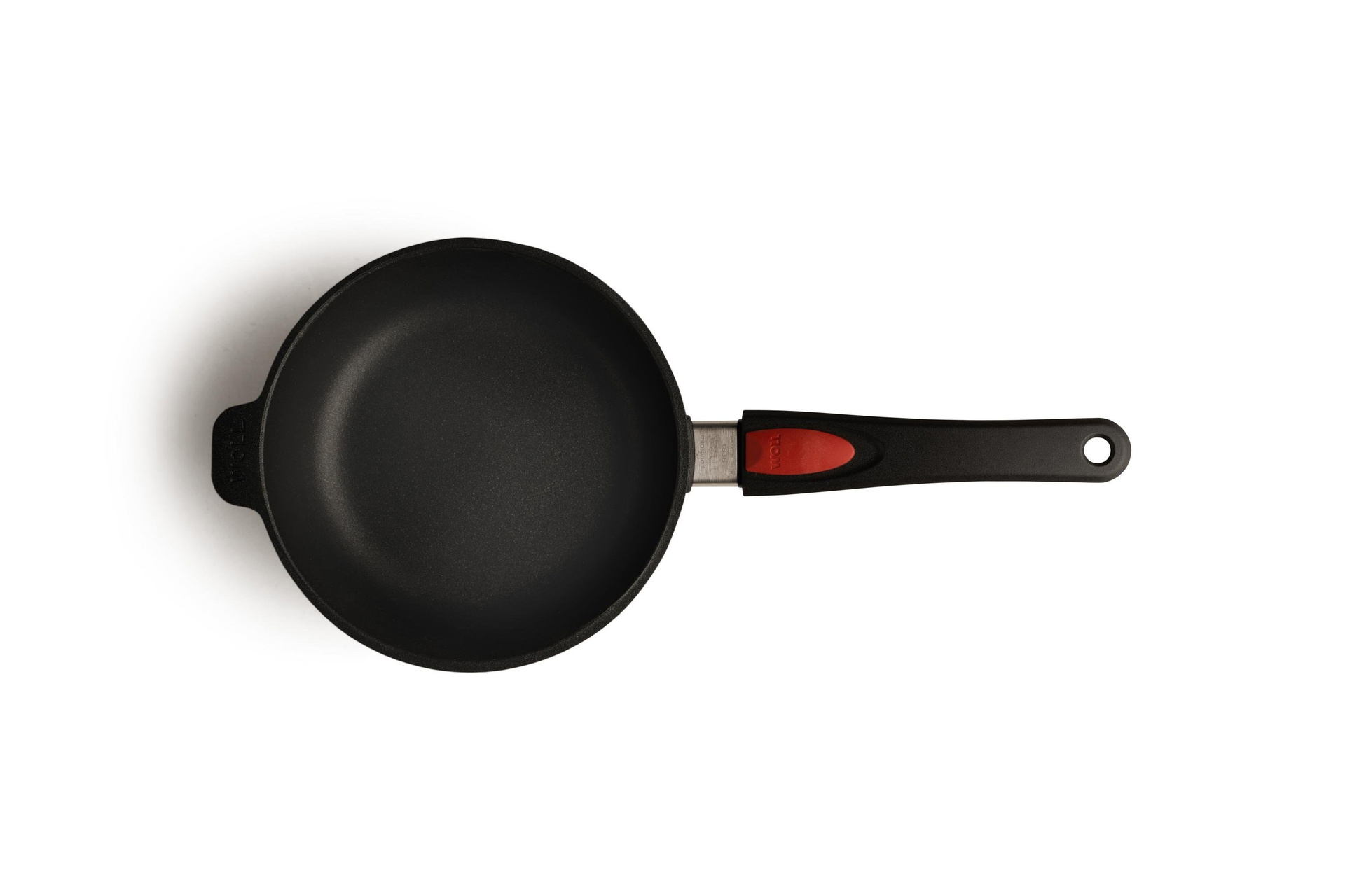 Titan Best Guss-Hochrandpfanne Draufsicht | 20cm | Stiel - Abnehmbar | Ceran, Gas, Elektro, Halogen