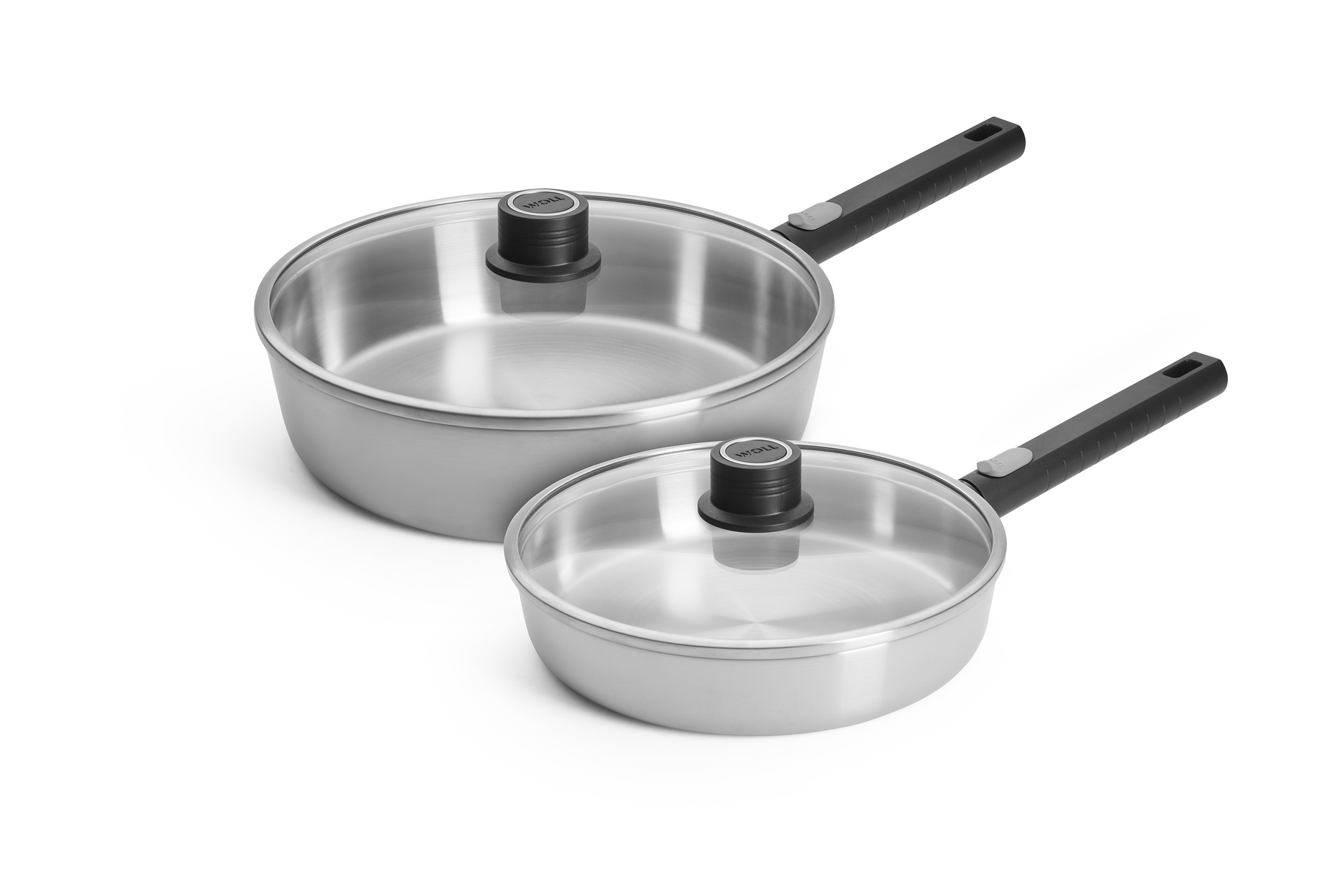 Logic Steel Pfannen-Set, 4-tlg., Ø 28 + 24 cm