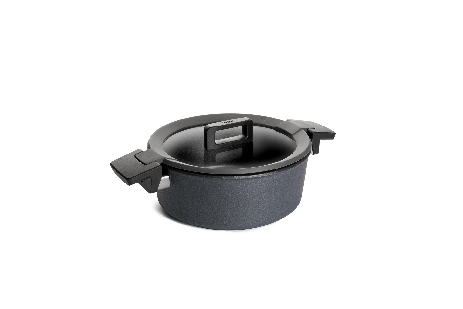 824CP_824CPI_Lid_3Quarter Diamond Concept Plus Guss-Kasserolle mit Deckel | Alle Herdarten inkl. Induktion | 24cm