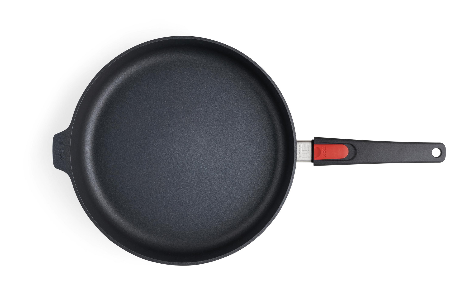 1732DPS_1732DPI_Overhead Diamond Lite Guss-Hochrandpfanne Draufsicht | Stiel - Abnehmbar | Ceran, Gas, Elektro, Halogen | 32cm