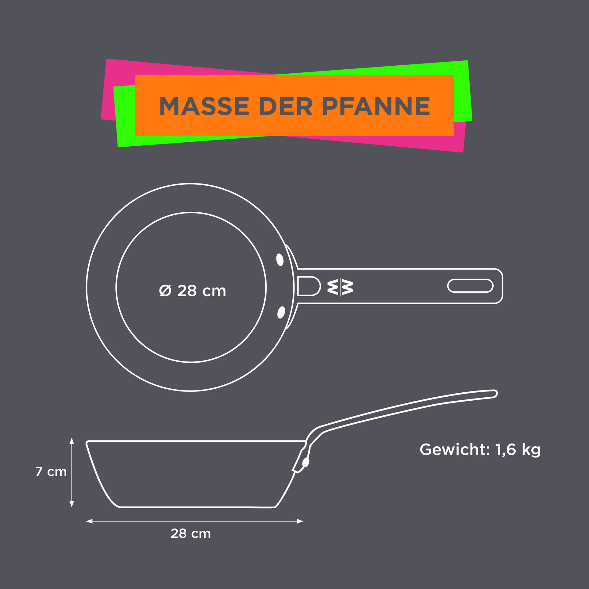 MÄLZERxWOLL Guss-Hochrandpfannne