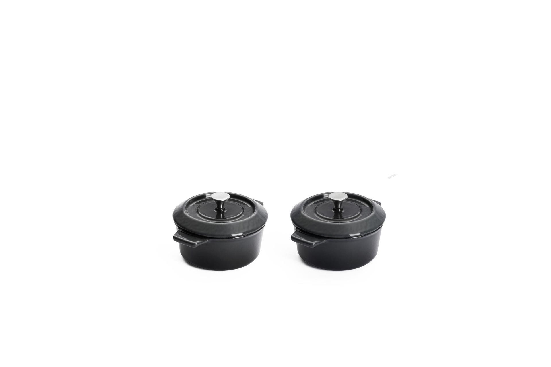 Iron Guss-Mini-Kasserolle mit&nbsp;Deckel, 2-tlg. | Carbon Grey | Alle Herdarten inkl. Induktion | 10cm