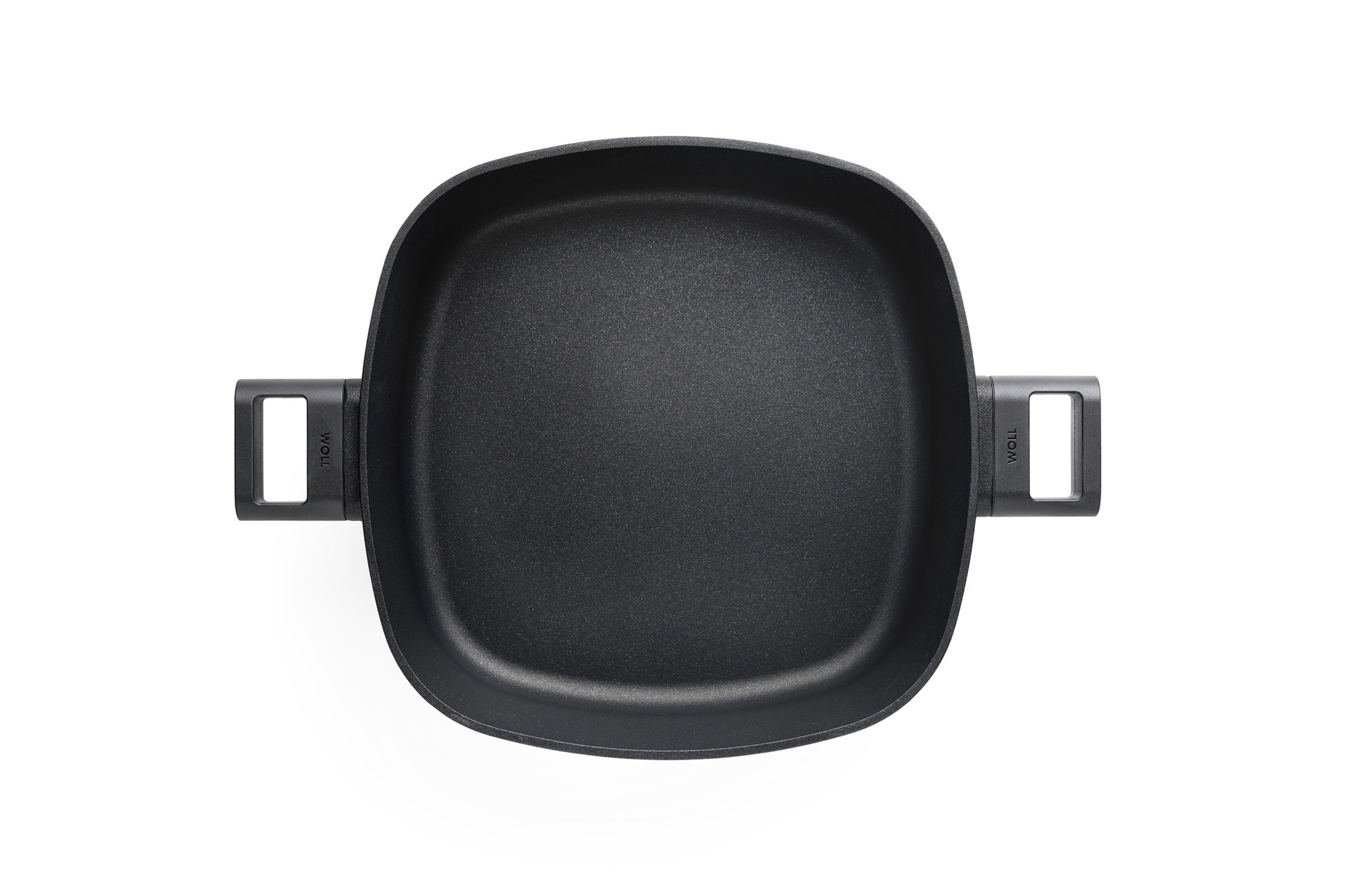 1028-2LCI_Overhead Eco Logic QXR Guss-Kasserolle, viereckig Draufsicht | 28 x 28 cm | Alle Herdarten inkl. Induktion | 2 Seitengriffe