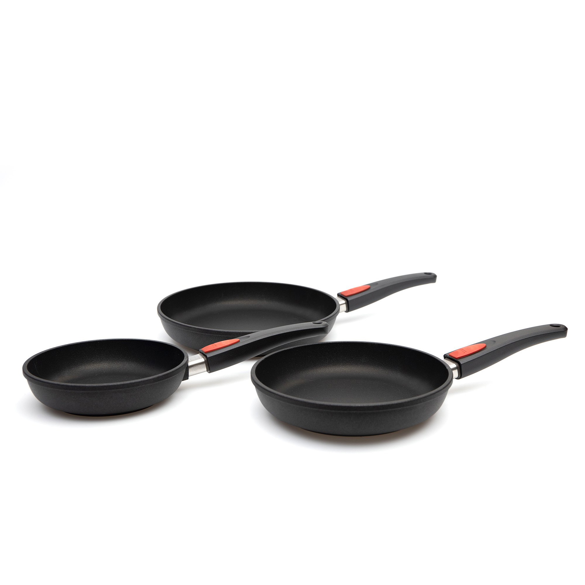 W20-SET-01 Titan Best Pfannen-Set, Ø 20 cm + 24 cm + 28 cm, 3-tlg. | Ceran, Gas, Elektro, Halogen