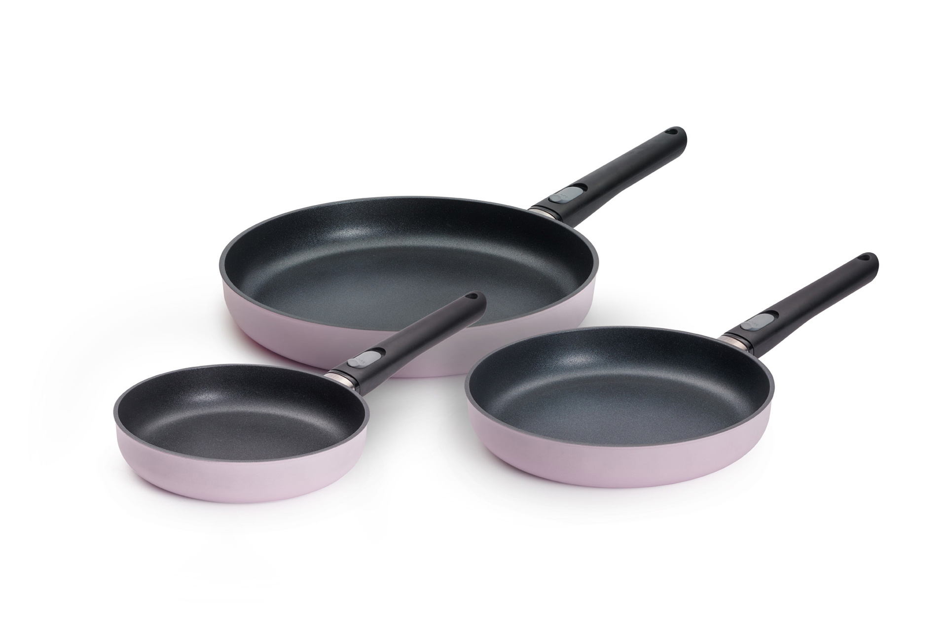 Ecolour Pfannen-Set, 3-tlg., Ø 28 + 24 + 20 cm