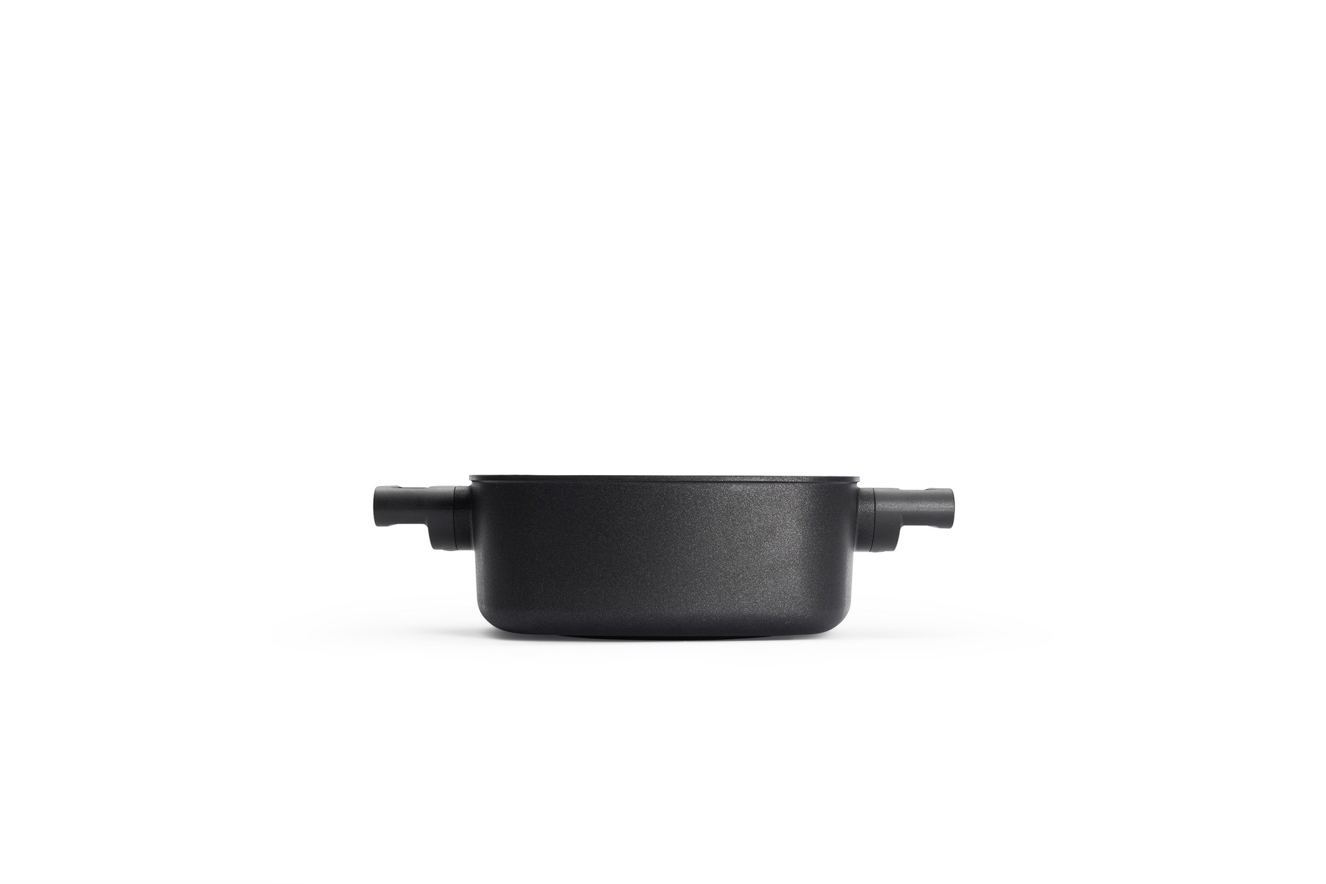 1024-2LCI_Profile Eco Logic QXR Guss-Kasserolle, viereckig Seitenansicht