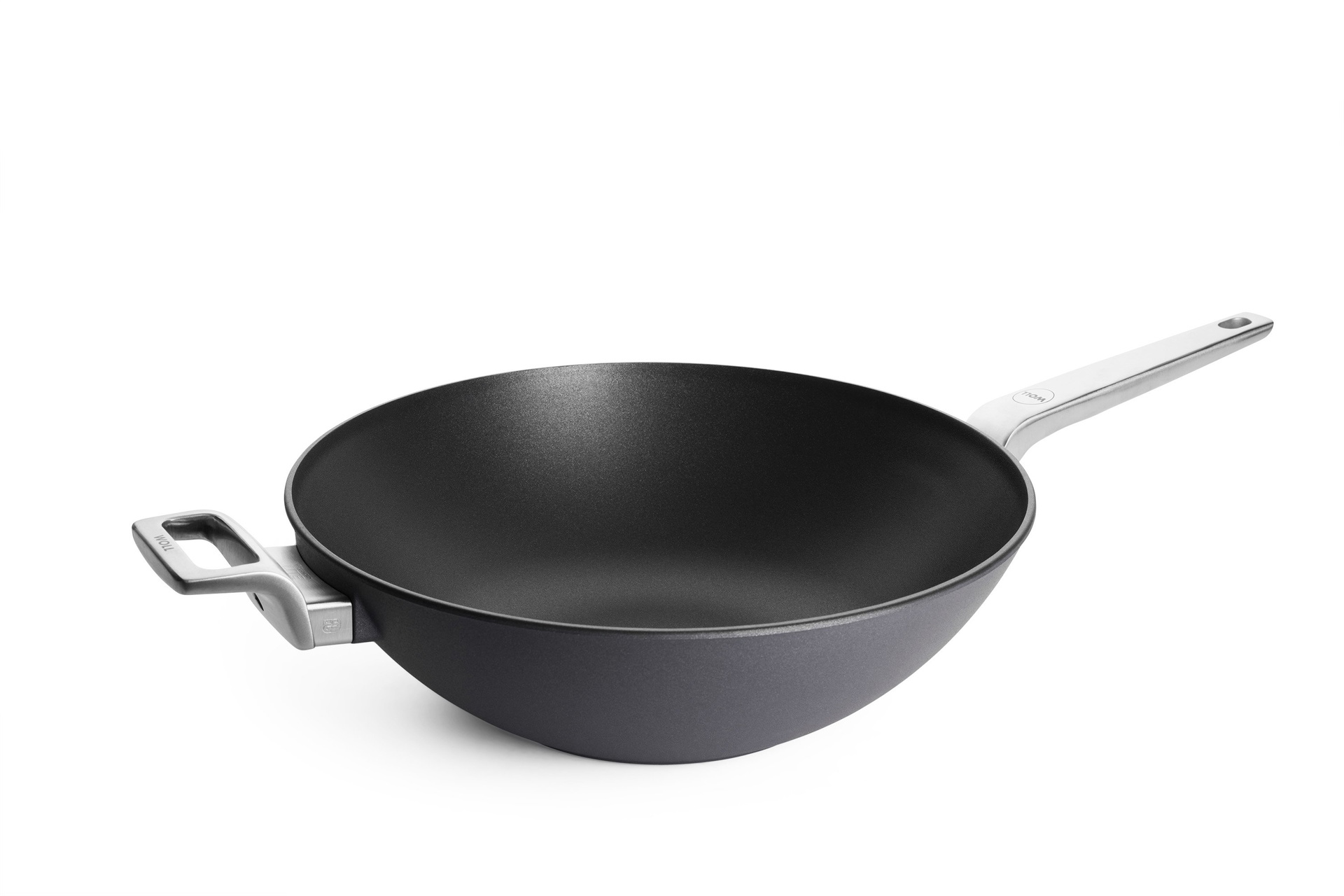 21034DLPI_3_quarter Diamond Lite Pro Guss-Wok- und Rührpfanne | Alle Herdarten inkl. Induktion | 34cm