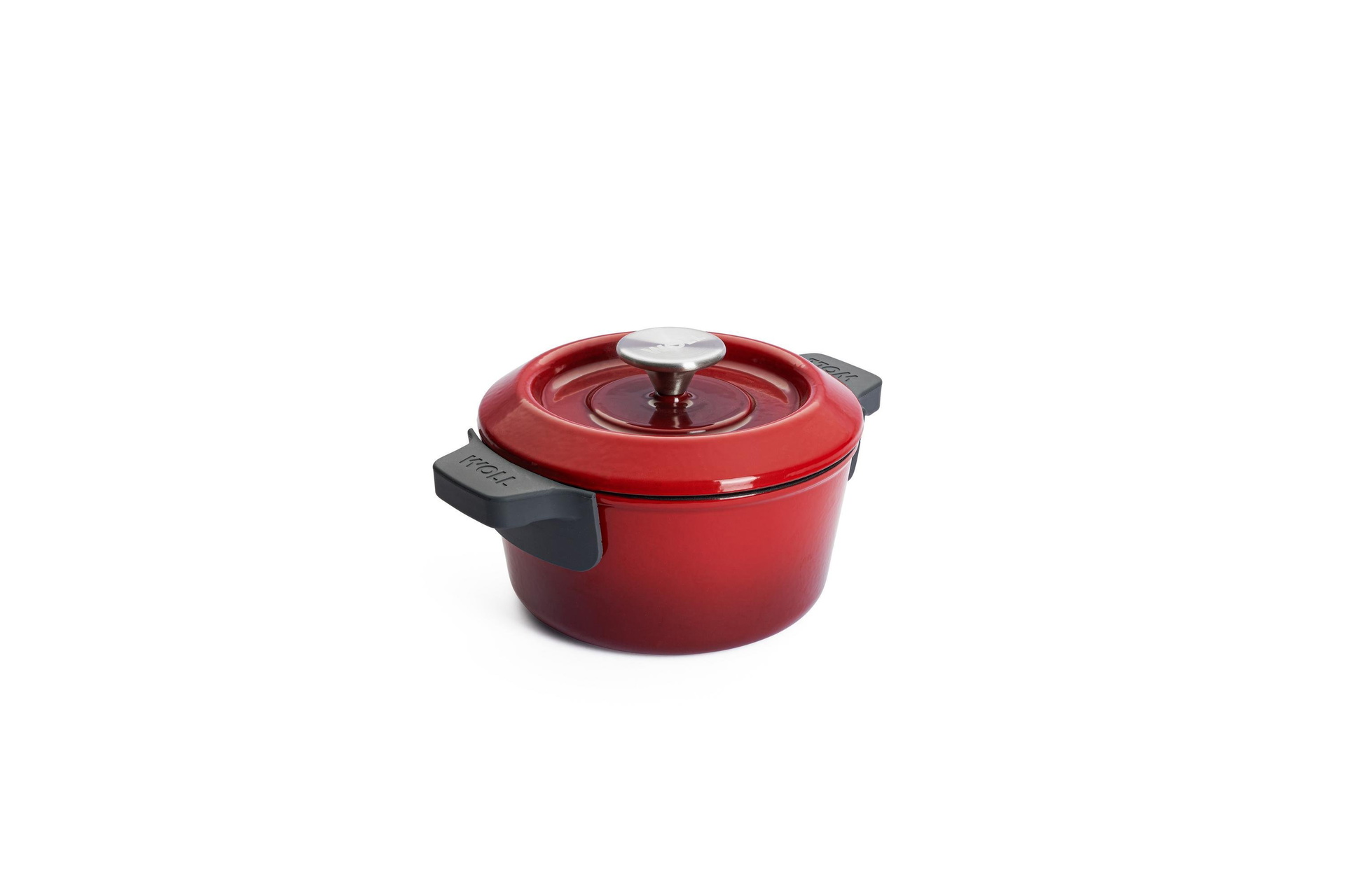 Iron Gusstopf mit Deckel | Alle Herdarten inkl. Induktion | 18cm | Chili Red