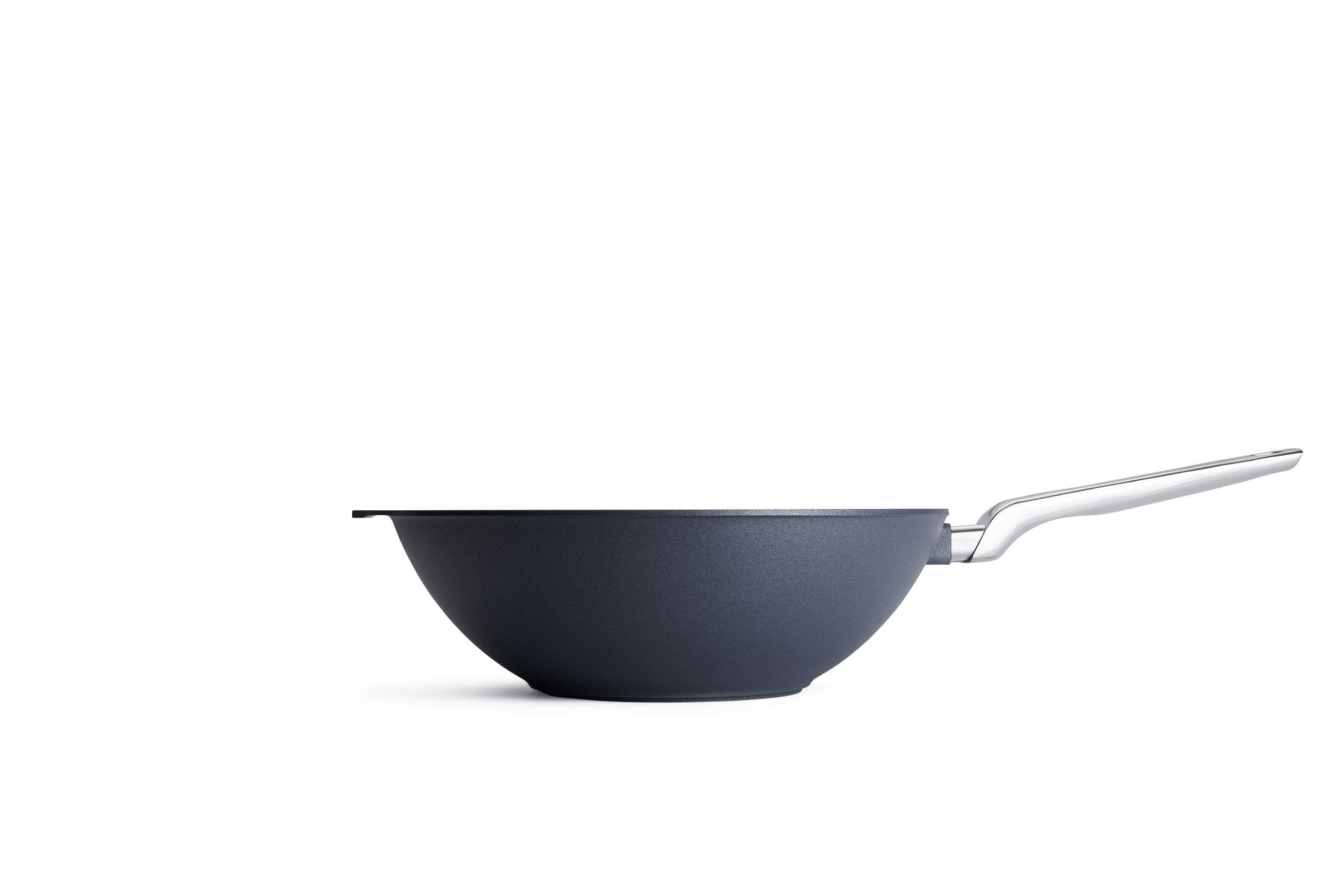 21032DLPI_Profil Diamond Lite Pro Guss-Wok- und Rührpfanne Seitenansicht | Alle Herdarten inkl. Induktion | 32cm