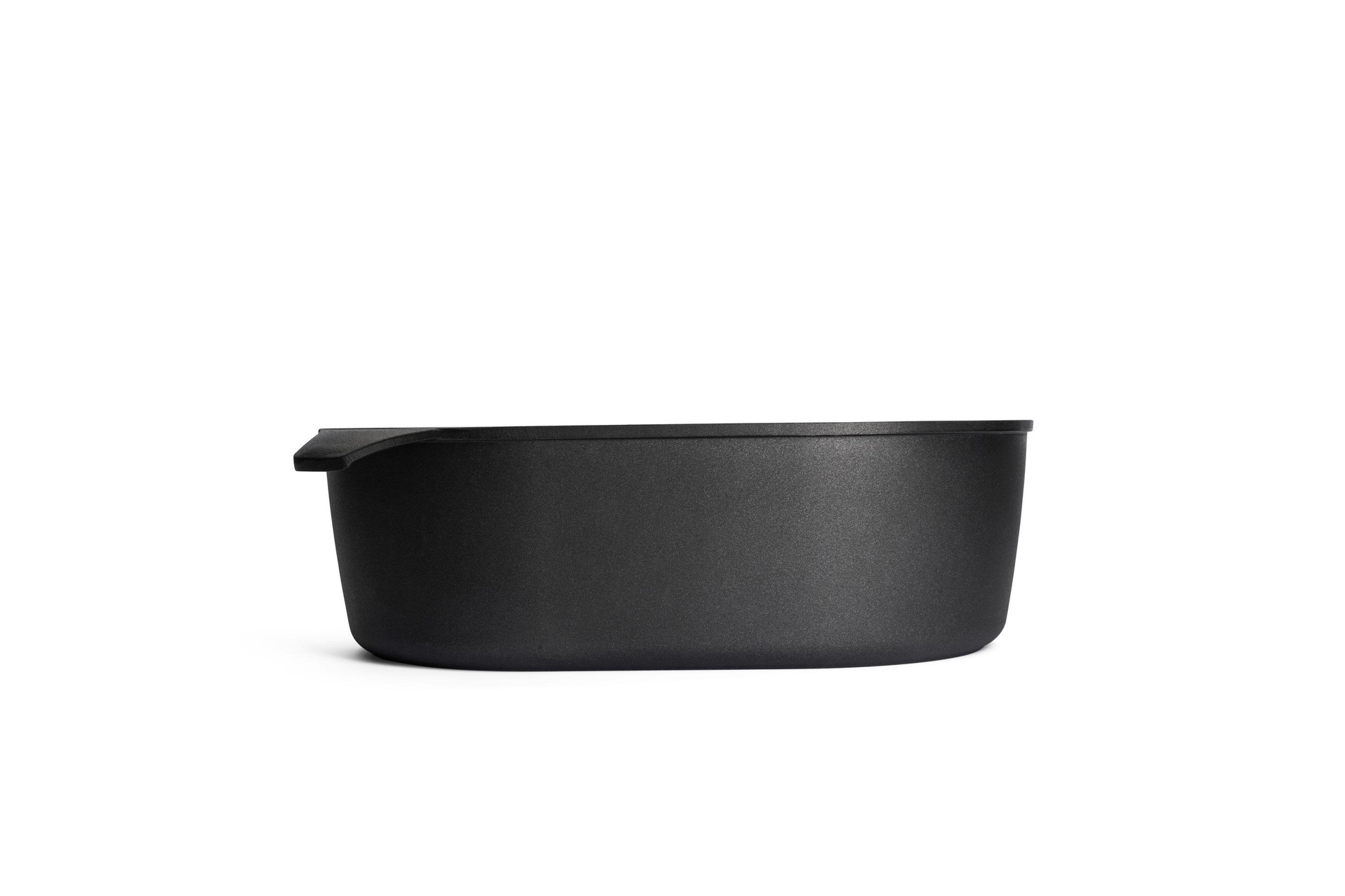 Titan Best Gussbräter Seitenansicht | Mit Gussdeckel | Ceran, Gas, Elektro, Halogen | 40x27cm