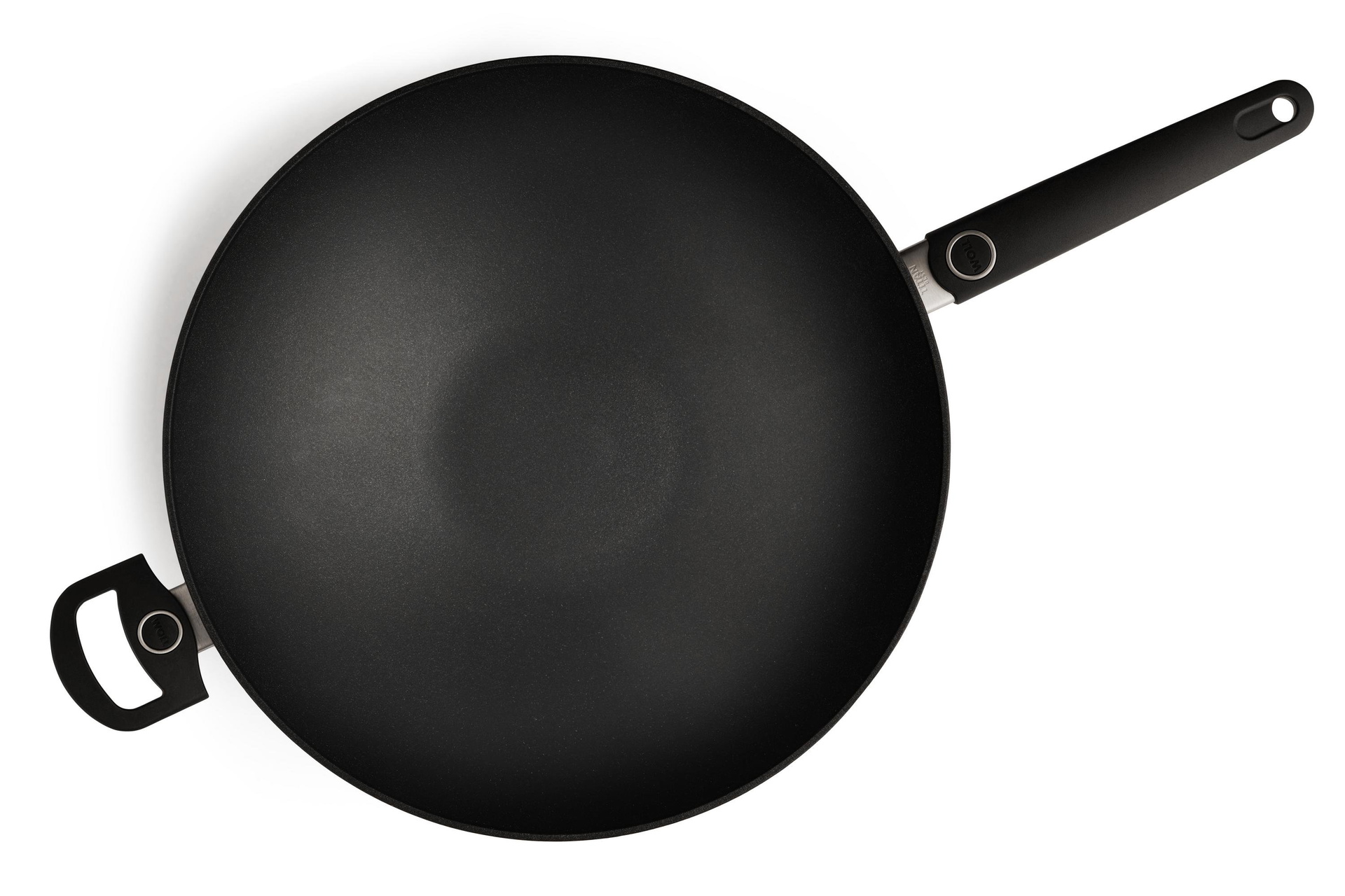 Titan Best Guss-Wok- und Rührpfanne Draufsicht | Ceran, Gas, Elektro, Halogen | 36cm